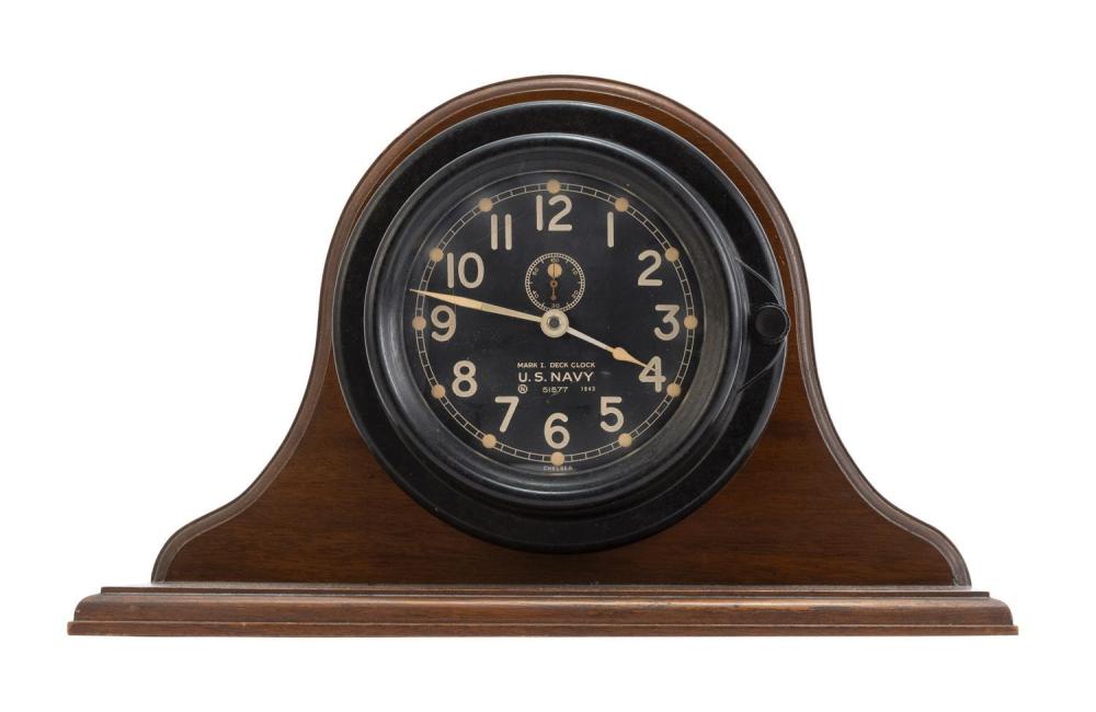 U.S. Navy Mark I Deck Clock, circa 1940s