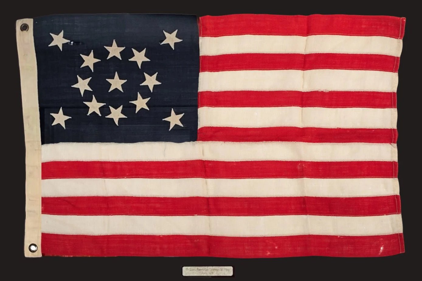 13 - Star American Centennial Flag, circa 1876 - The Great Republic