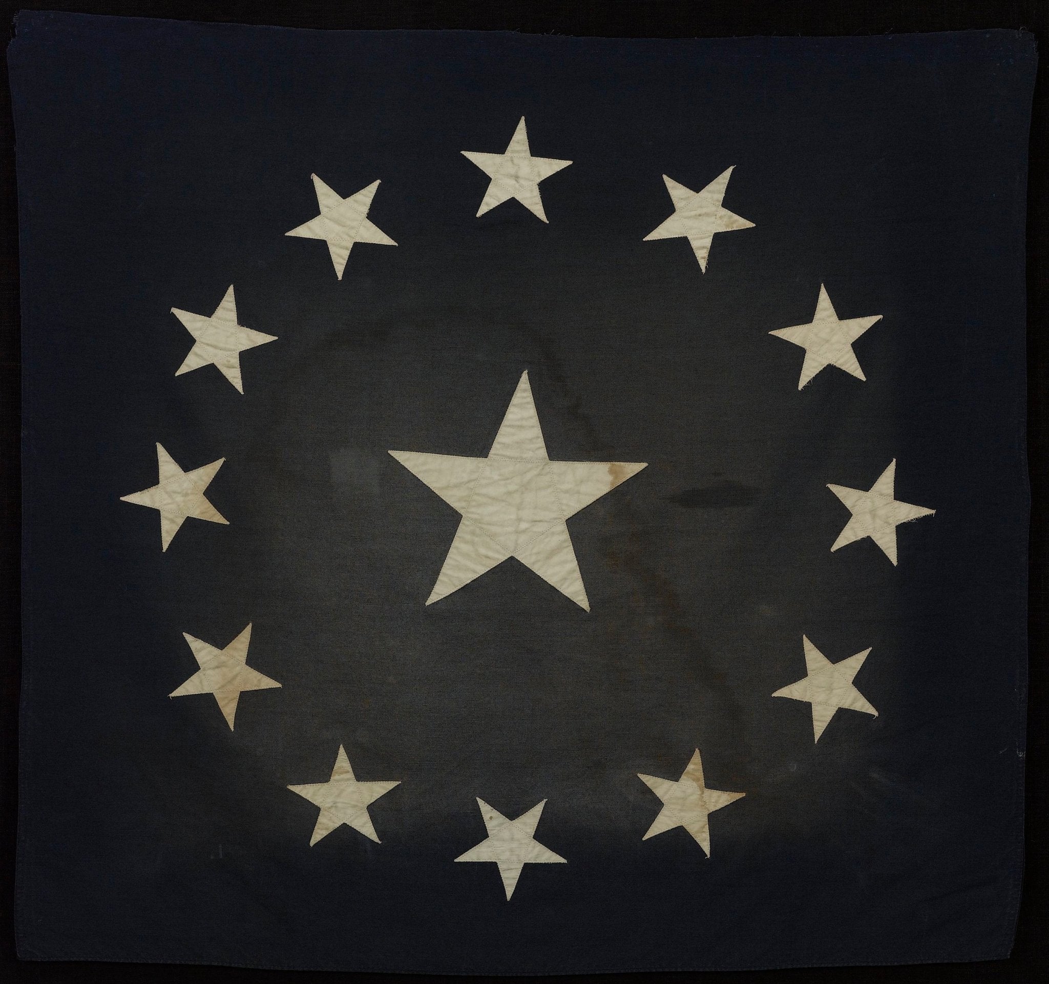 13 - Star Canton, from a Cowpen's - Stye American Flag, 19th Century - The Great Republic