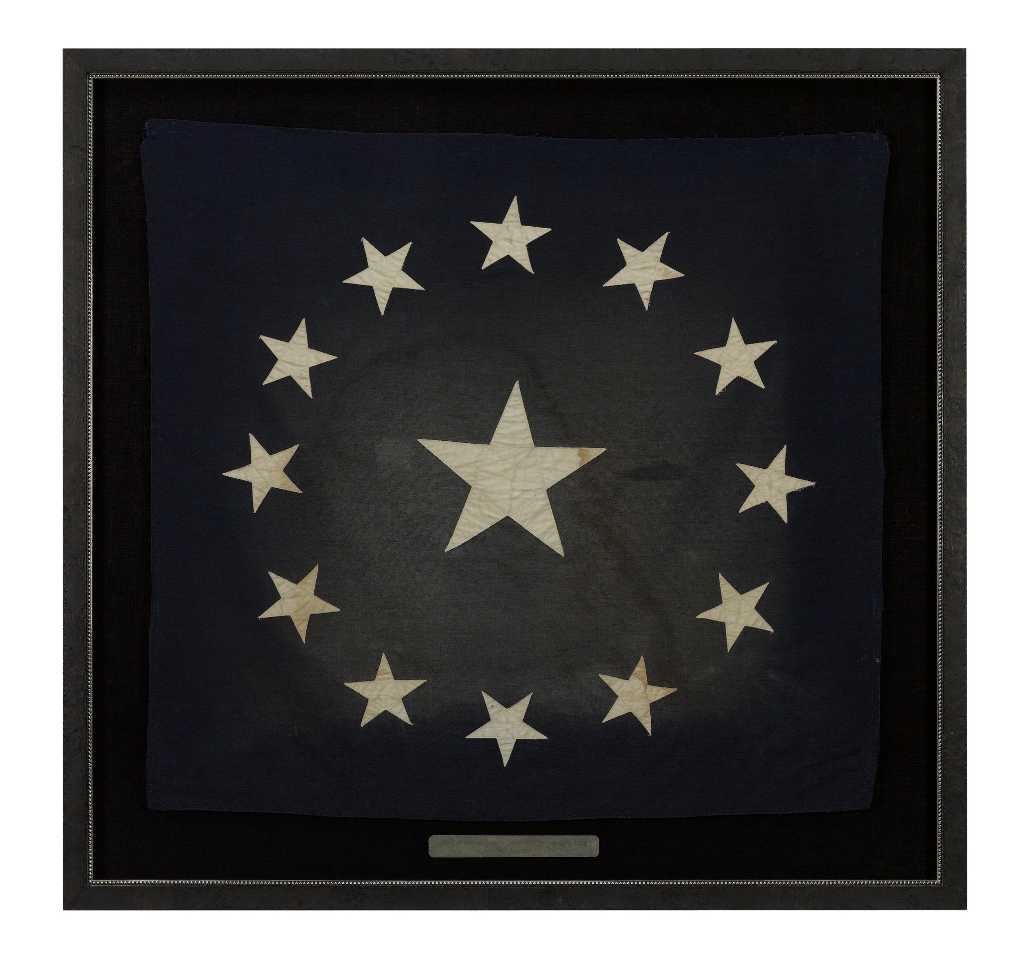 13 - Star Canton, from a Cowpen's - Stye American Flag, 19th Century - The Great Republic