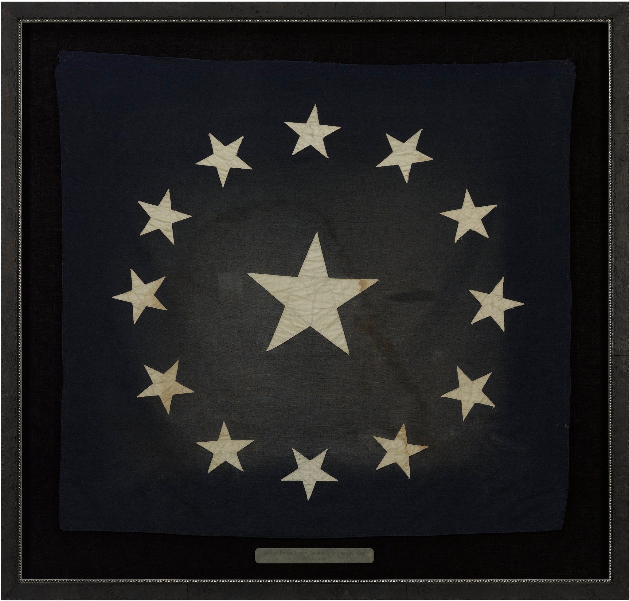 13 - Star Canton, from a Cowpen's - Stye American Flag, 19th Century - The Great Republic