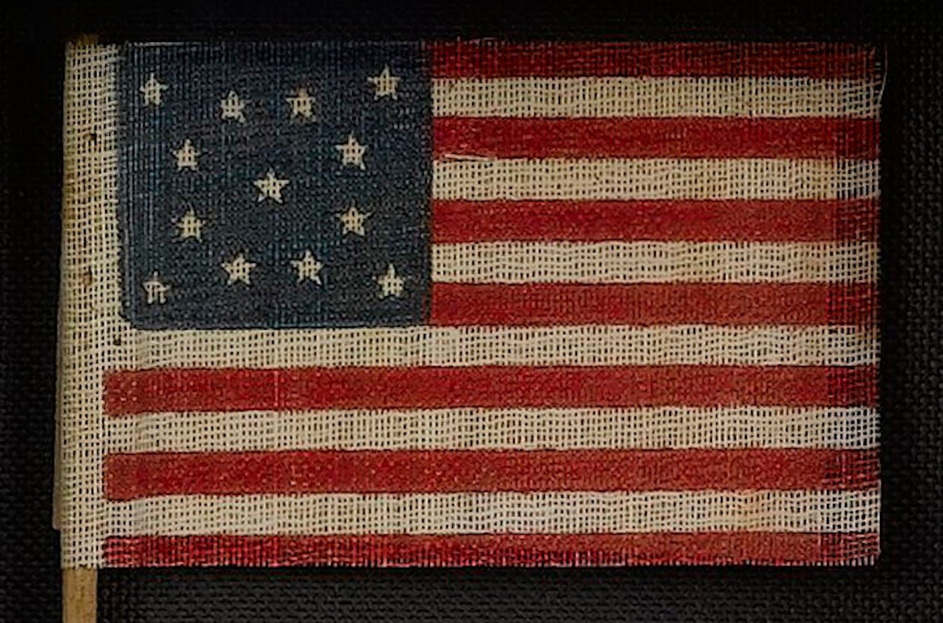 13 - Star Flag Waver for the Centennial Celebration - The Great Republic