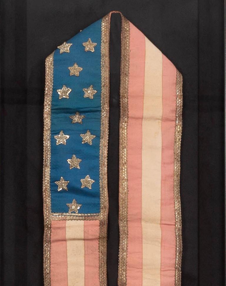 13 - Star Patriotic Sash by Louis E. Stilz & Bros., Late 19th Century - The Great Republic