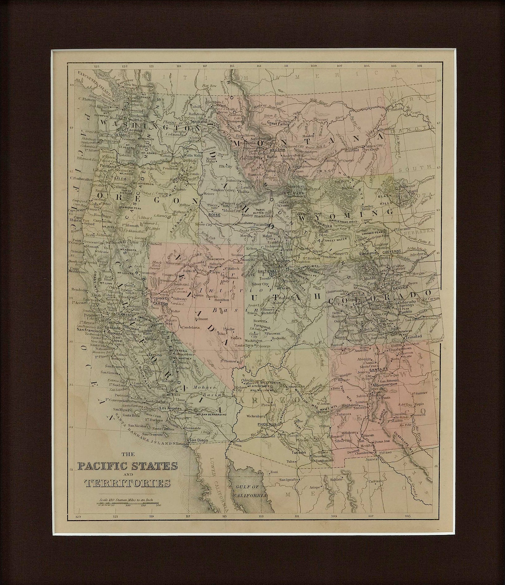 1889 "The Pacific States and Territories" - The Great Republic
