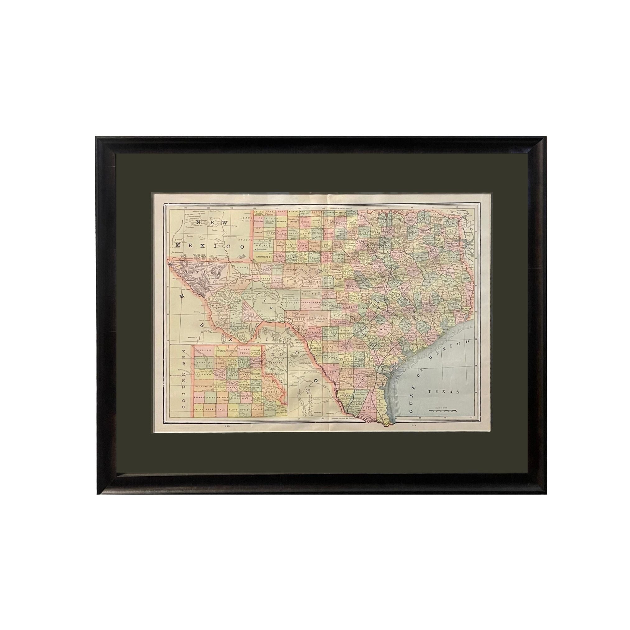 1894 "Texas" Map - The Great Republic