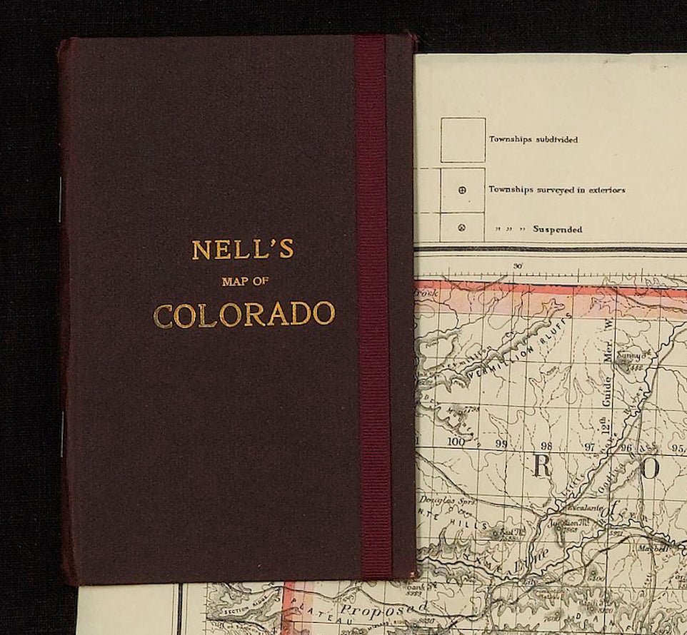 1904 "Nell's Topographical Map of the State of Colorado" - The Great Republic