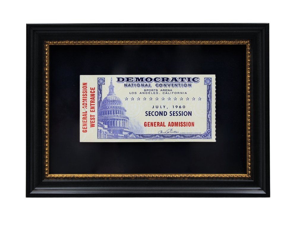 1960 Democratic National Convention Floor Ticket Second Session - The Great Republic