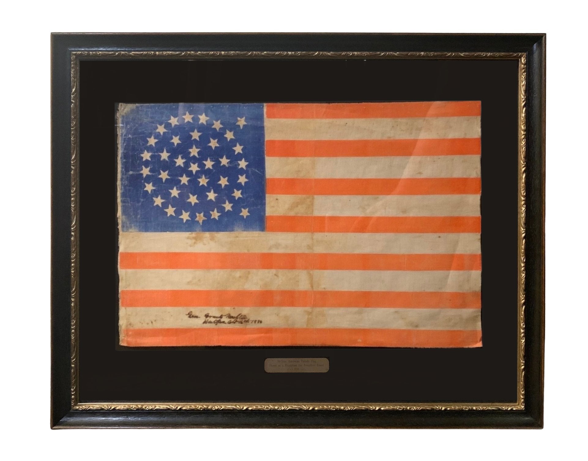 38 - Star American Parade Flag, Flown at a Reception for President Grant, 1880 - The Great Republic