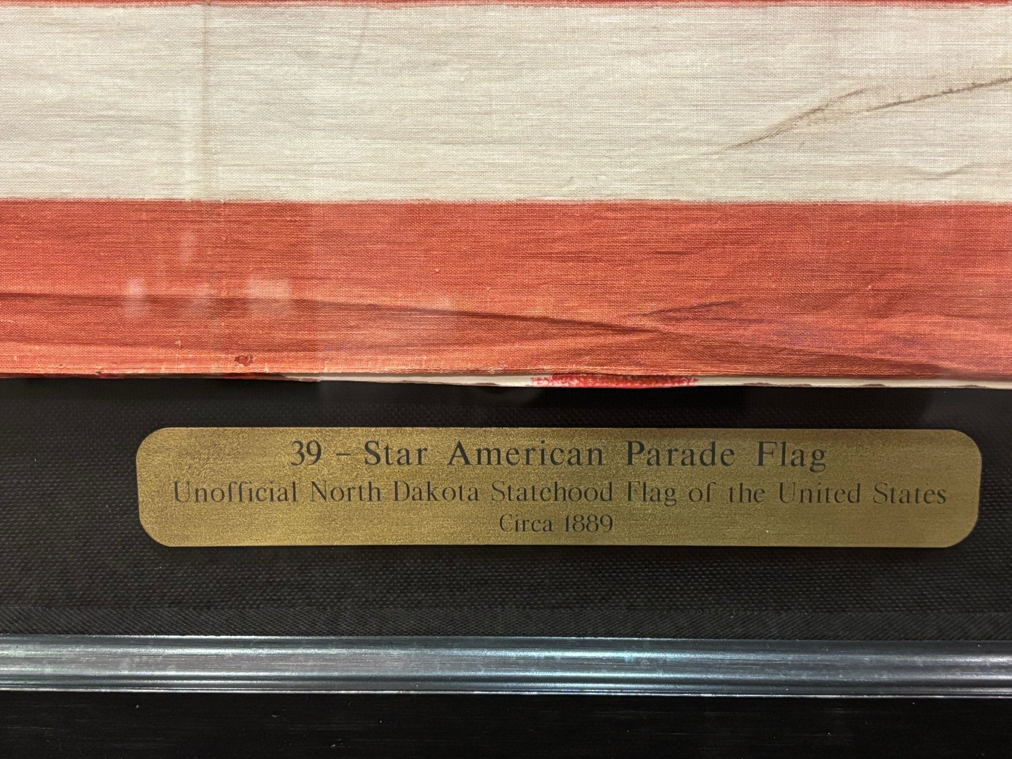 39 - Star American Flag Printed on Cotton with Whimsical Star Pattern, 1889 - The Great Republic