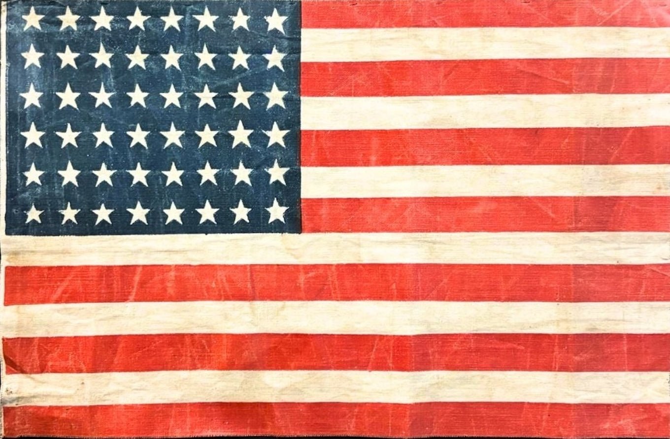 48 - Star Printed American Flag, Commemorating Arizona Statehood, 1912 - 1958 - The Great Republic