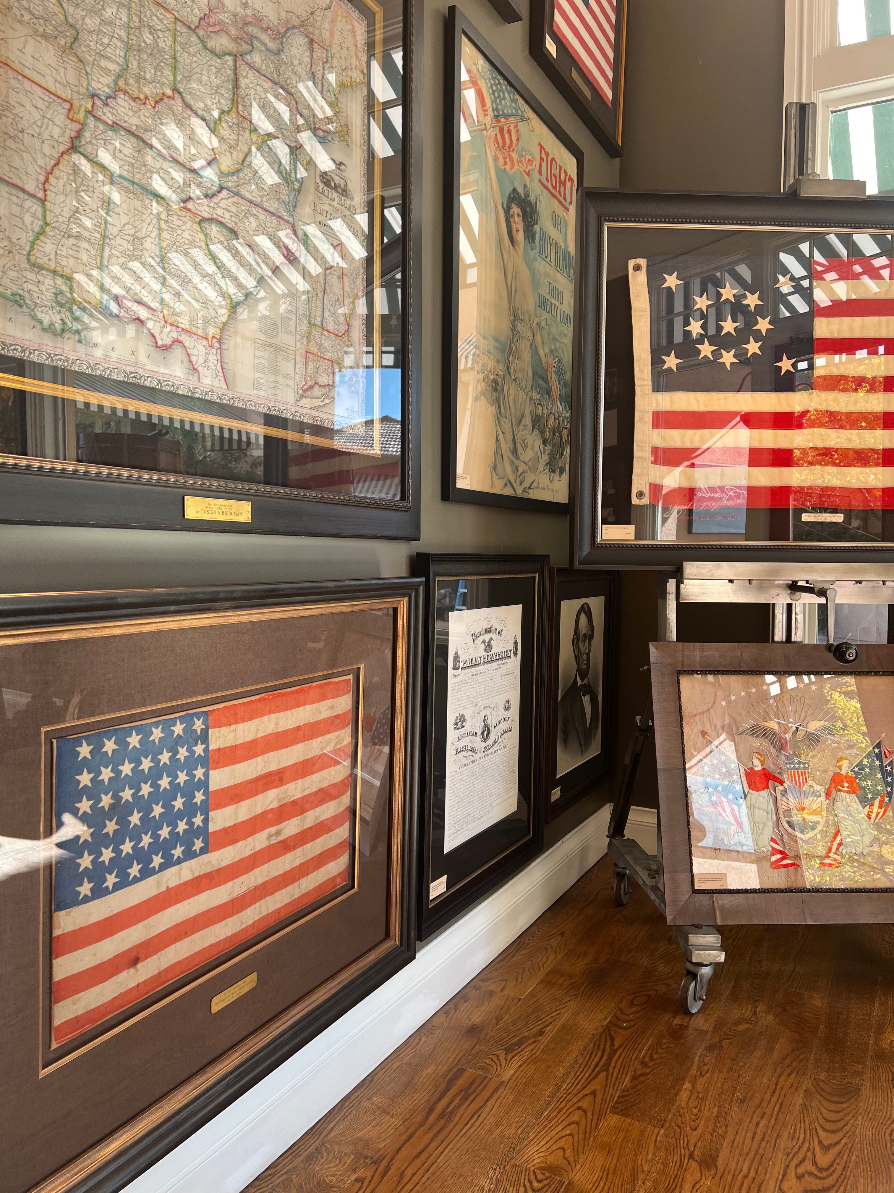 39-Star Printed American Flag, Commemorating North Dakota Statehood, 1889-1890