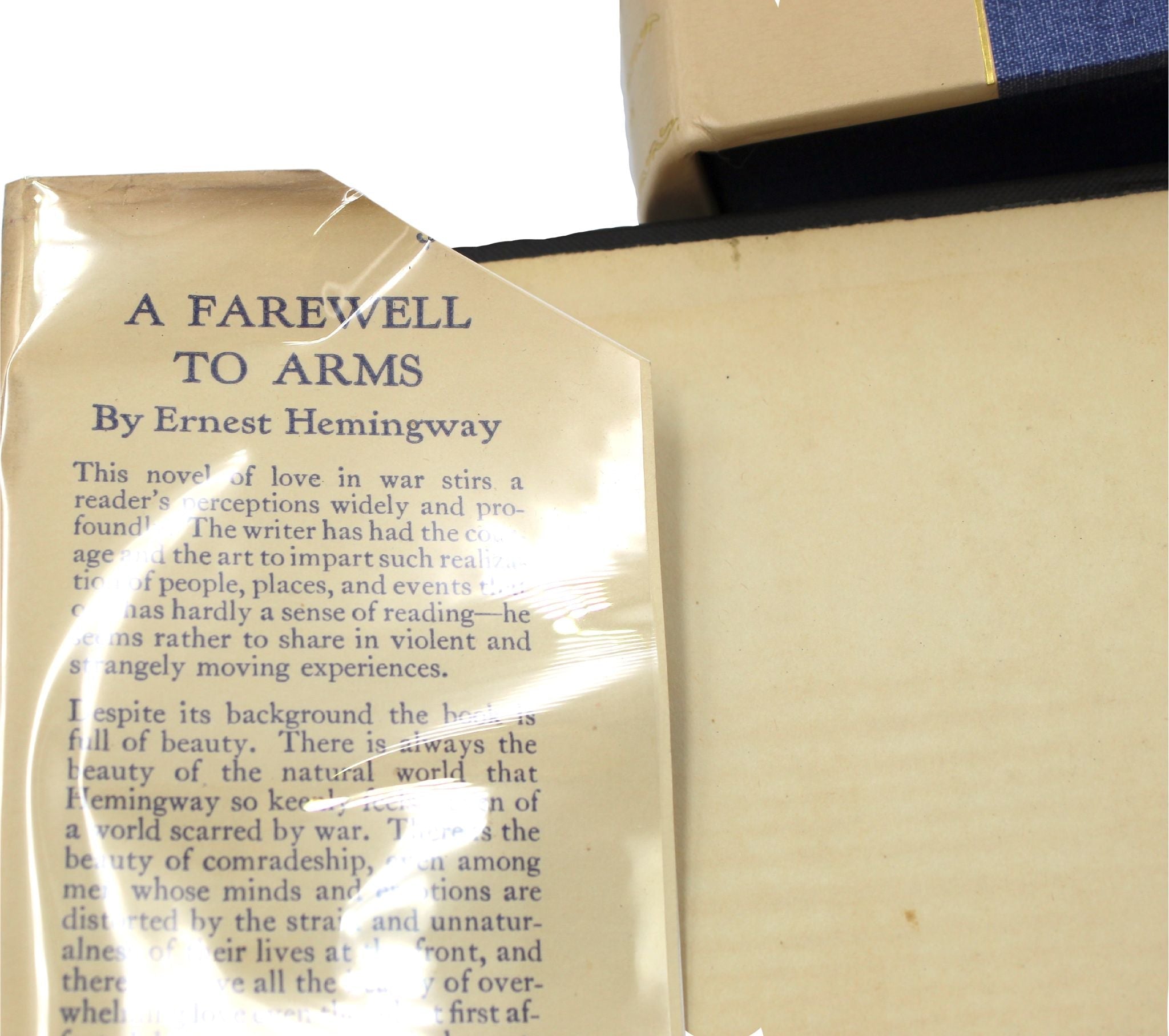 A Farewell to Arms by Ernest Hemingway, First Trade Edition, in First State Dust Jacket, 1929 - The Great Republic