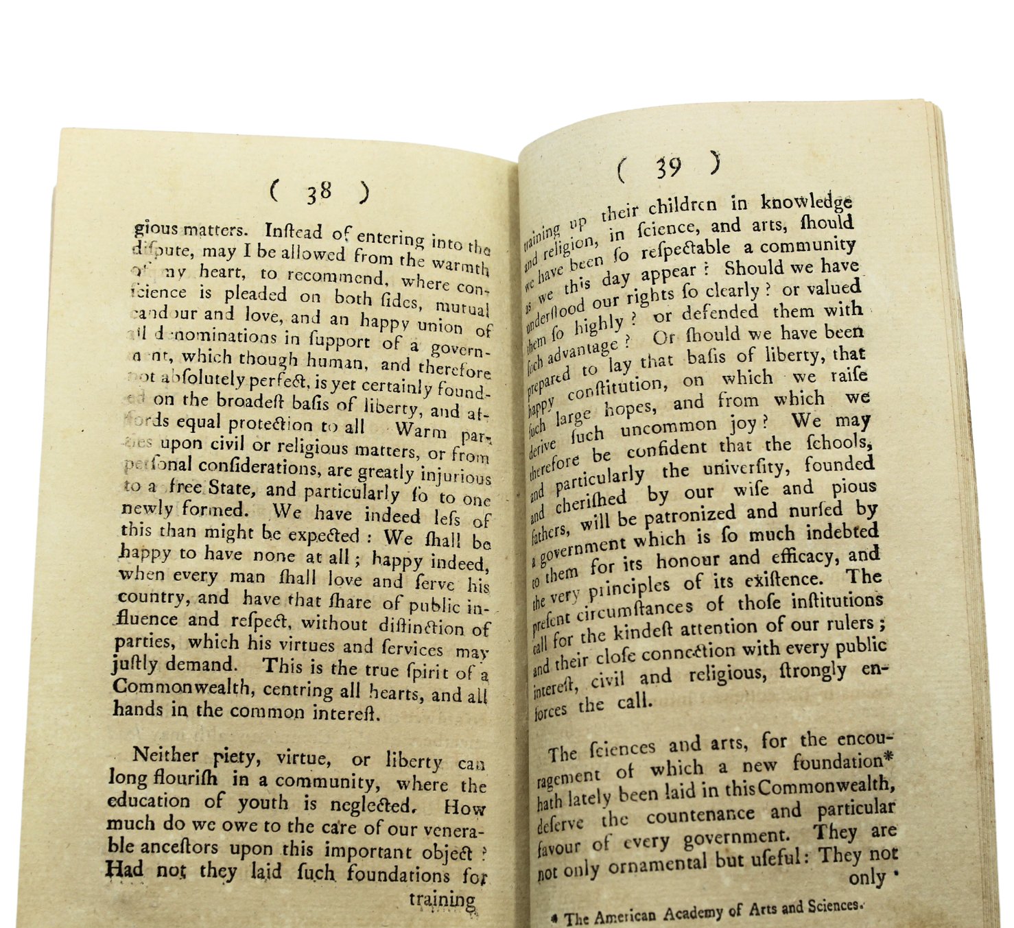 A Sermon Preached Before John Hancock, Senate, and House of Representatives of the Commonwealth of Massachusetts, October 25, 1780 by Samuel Cooper, First Edition, 1780 - The Great Republic