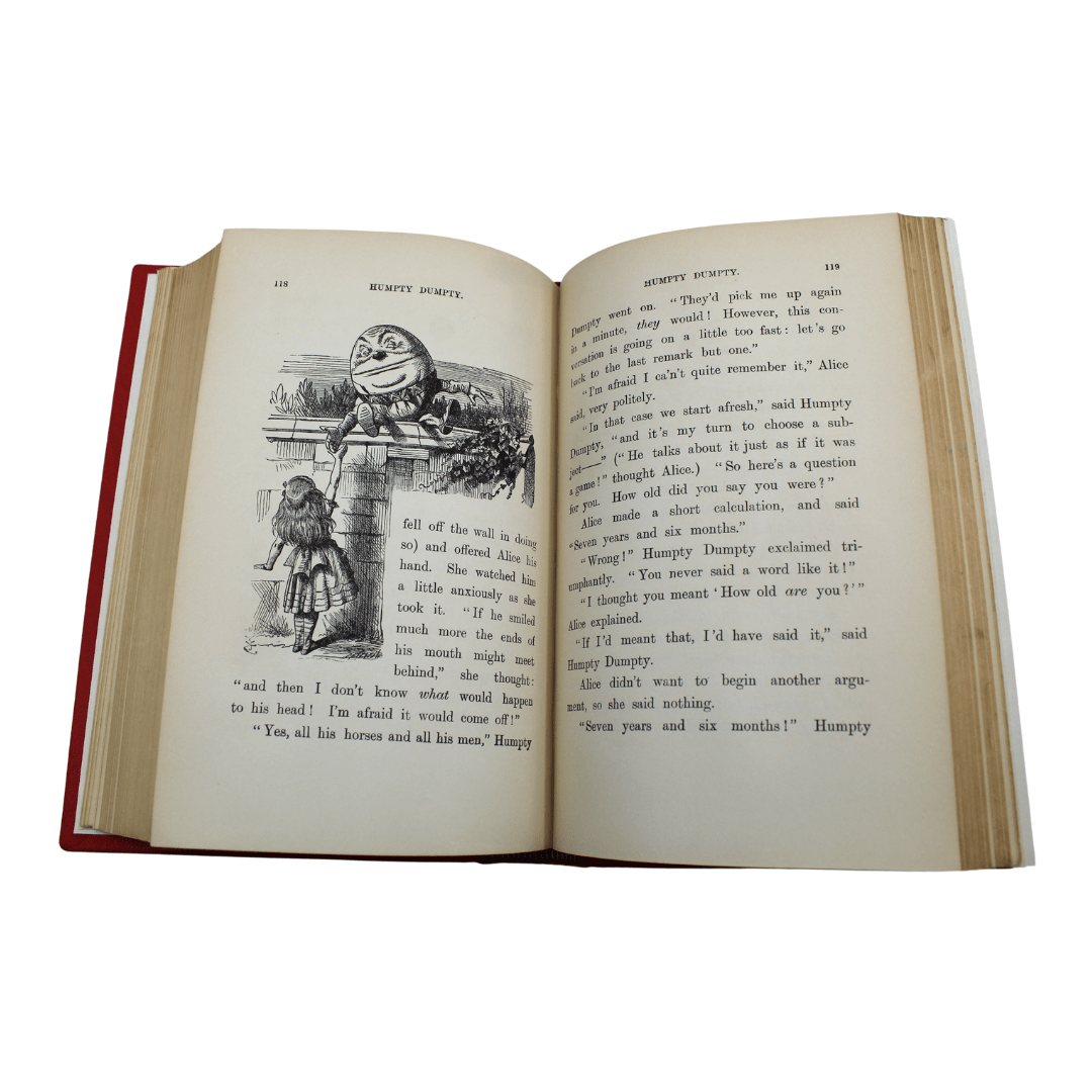 Alice's Adventures in Wonderland and Through the Looking Glass by Lewis Carroll, Illustrated by John Tenniel, In One Volume, 1921 - The Great Republic