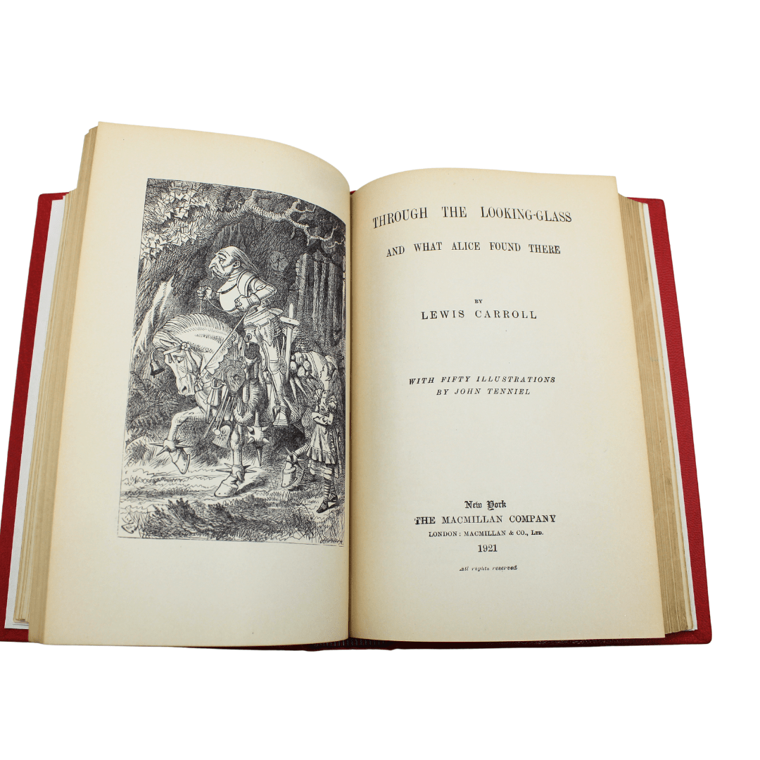 Alice's Adventures in Wonderland and Through the Looking Glass by Lewis Carroll, Illustrated by John Tenniel, In One Volume, 1921 - The Great Republic