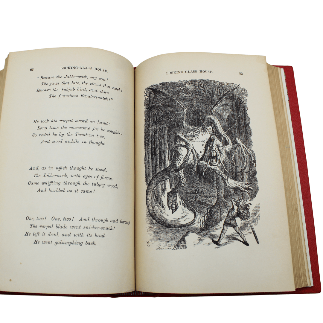 Alice's Adventures in Wonderland and Through the Looking Glass by Lewis Carroll, Illustrated by John Tenniel, In One Volume, 1921 - The Great Republic