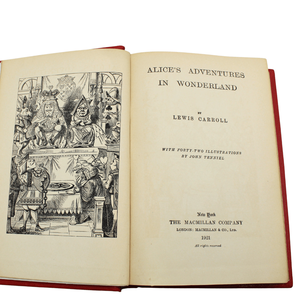 Alice's Adventures in Wonderland and Through the Looking Glass by Lewis Carroll, Illustrated by John Tenniel, In One Volume, 1921 - The Great Republic