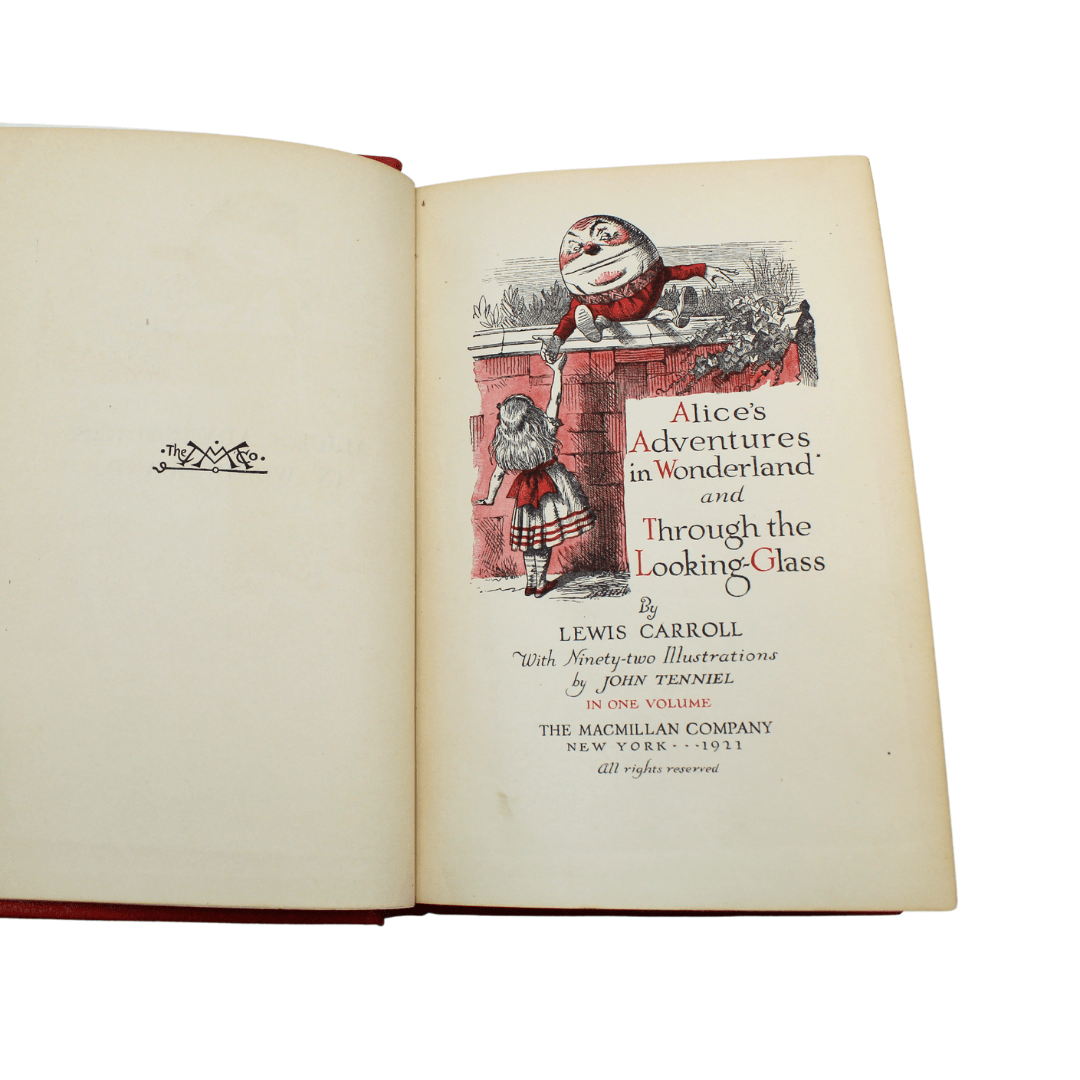 Alice's Adventures in Wonderland and Through the Looking Glass by Lewis Carroll, Illustrated by John Tenniel, In One Volume, 1921 - The Great Republic