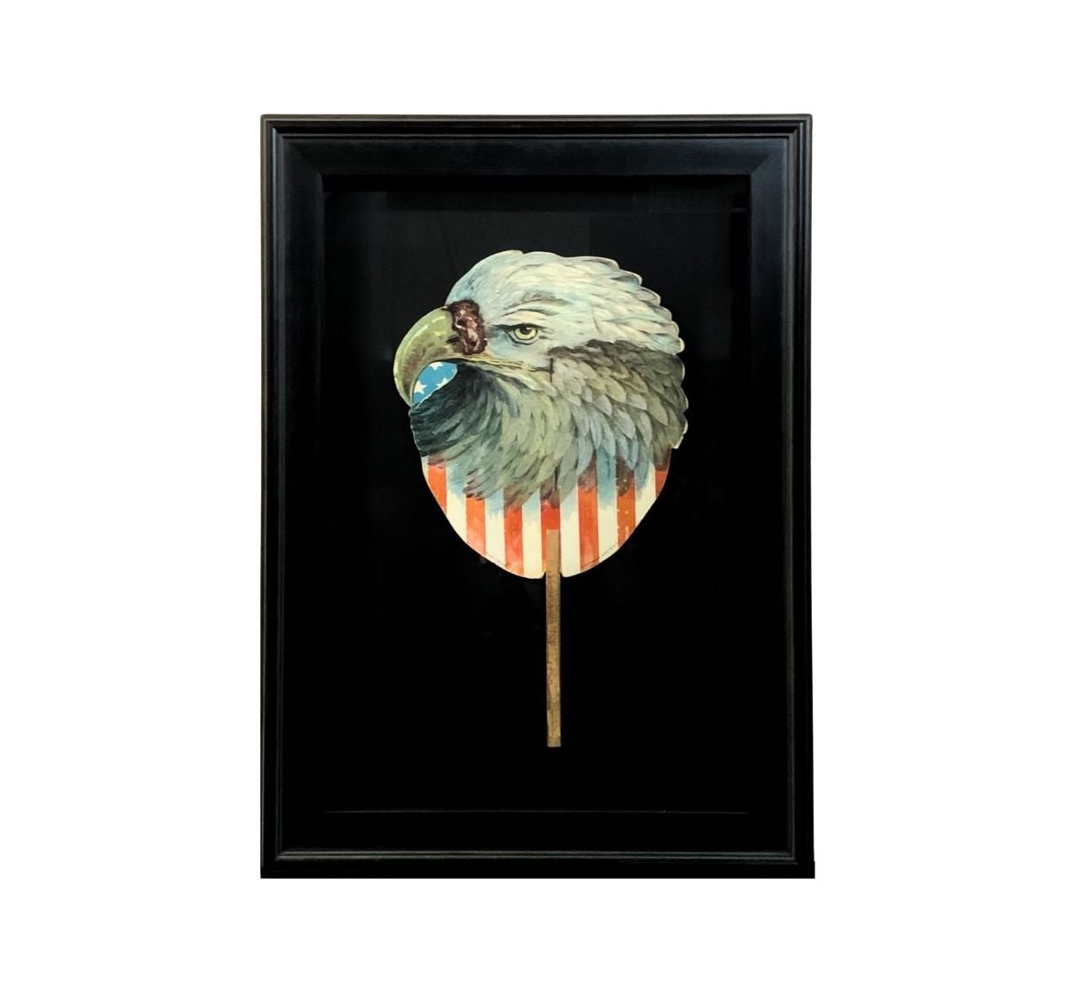 Bald Eagle Patriotic Printed Paddle Fan, 1908 - The Great Republic