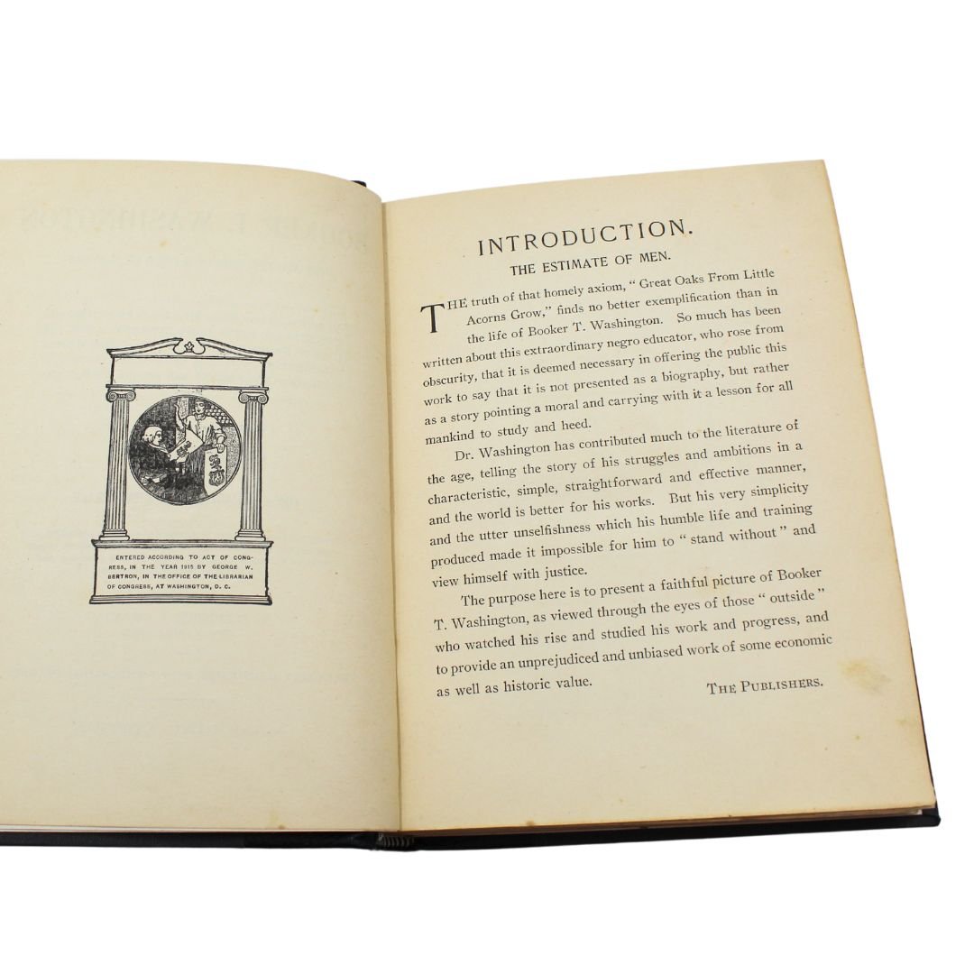 Booker T. Washington: The Master Mind of a Child of Slavery by Frederick E. Drinker, Memorial Edition, 1915 - The Great Republic