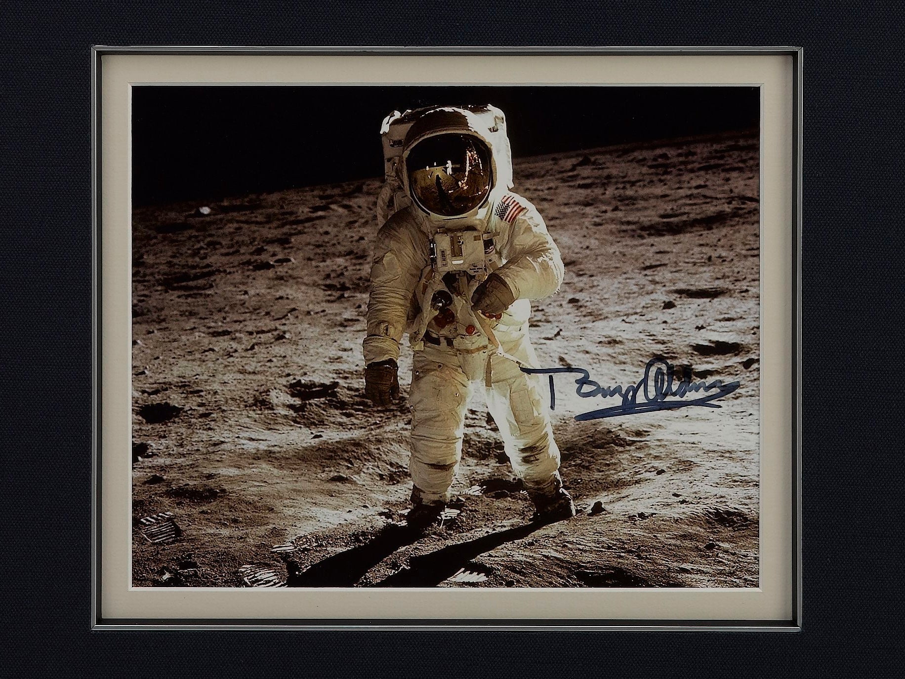 Buzz Aldrin and Neil Armstrong Signature Collage - The Great Republic