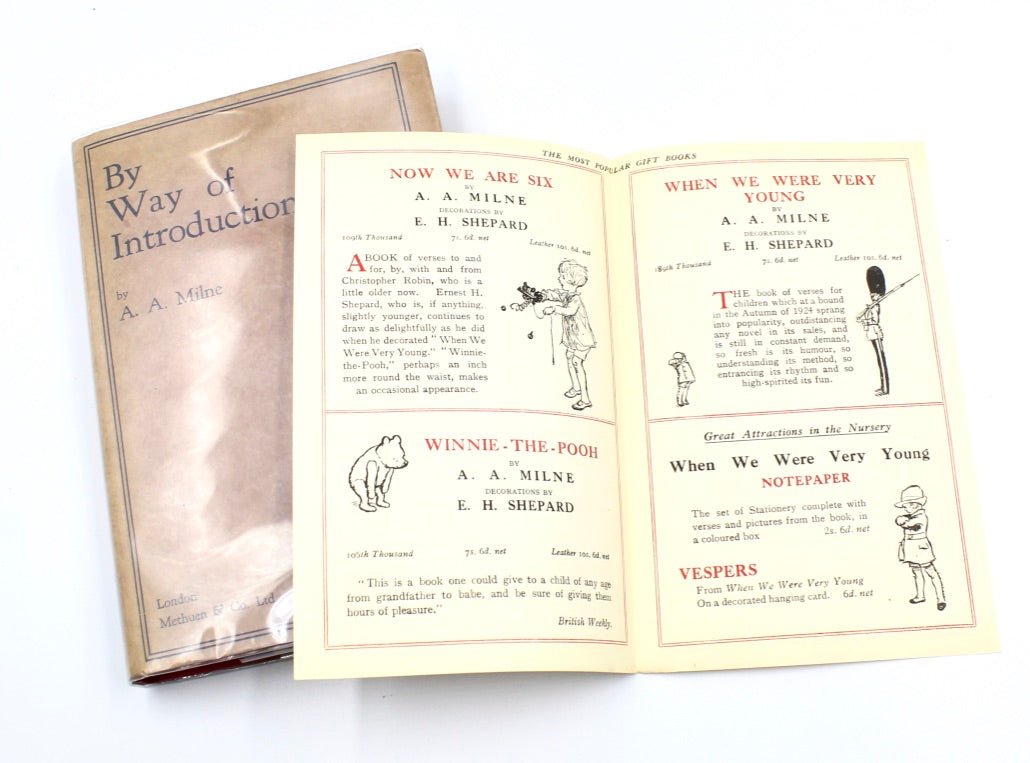 By Way of Introduction, Signed by A.A. Milne, Circa 1929 - The Great Republic