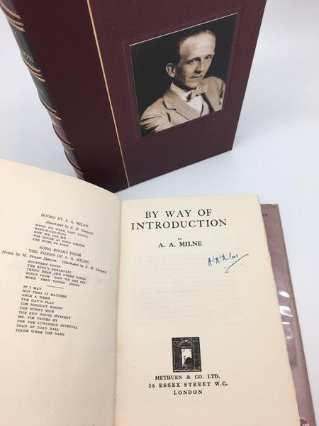 By Way of Introduction, Signed by A.A. Milne, Circa 1929 - The Great Republic