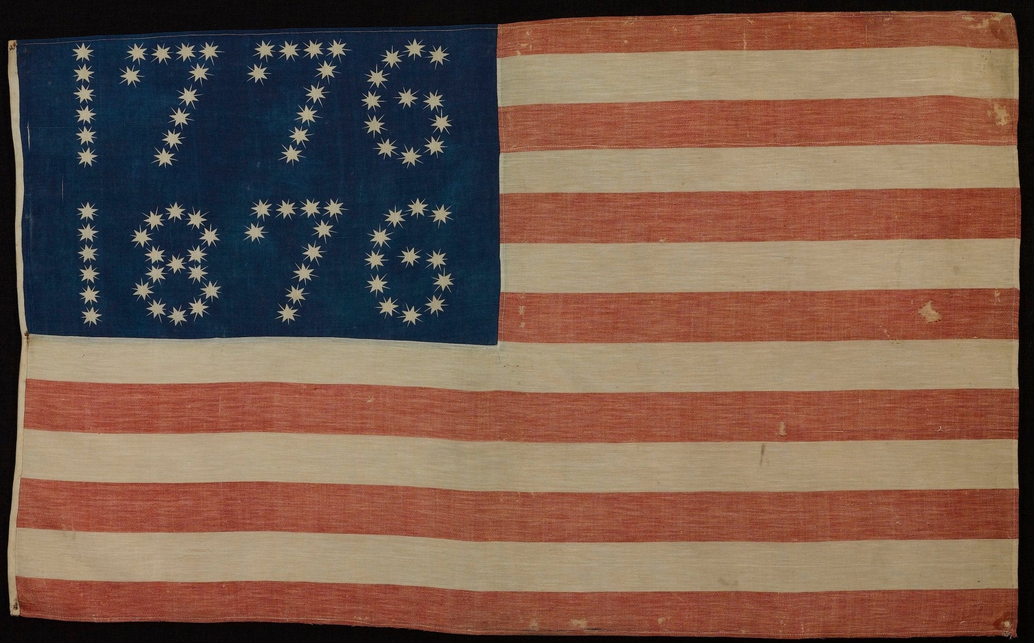 Centennial Celebration "1776 - 1876" American Flag Banner - The Great Republic