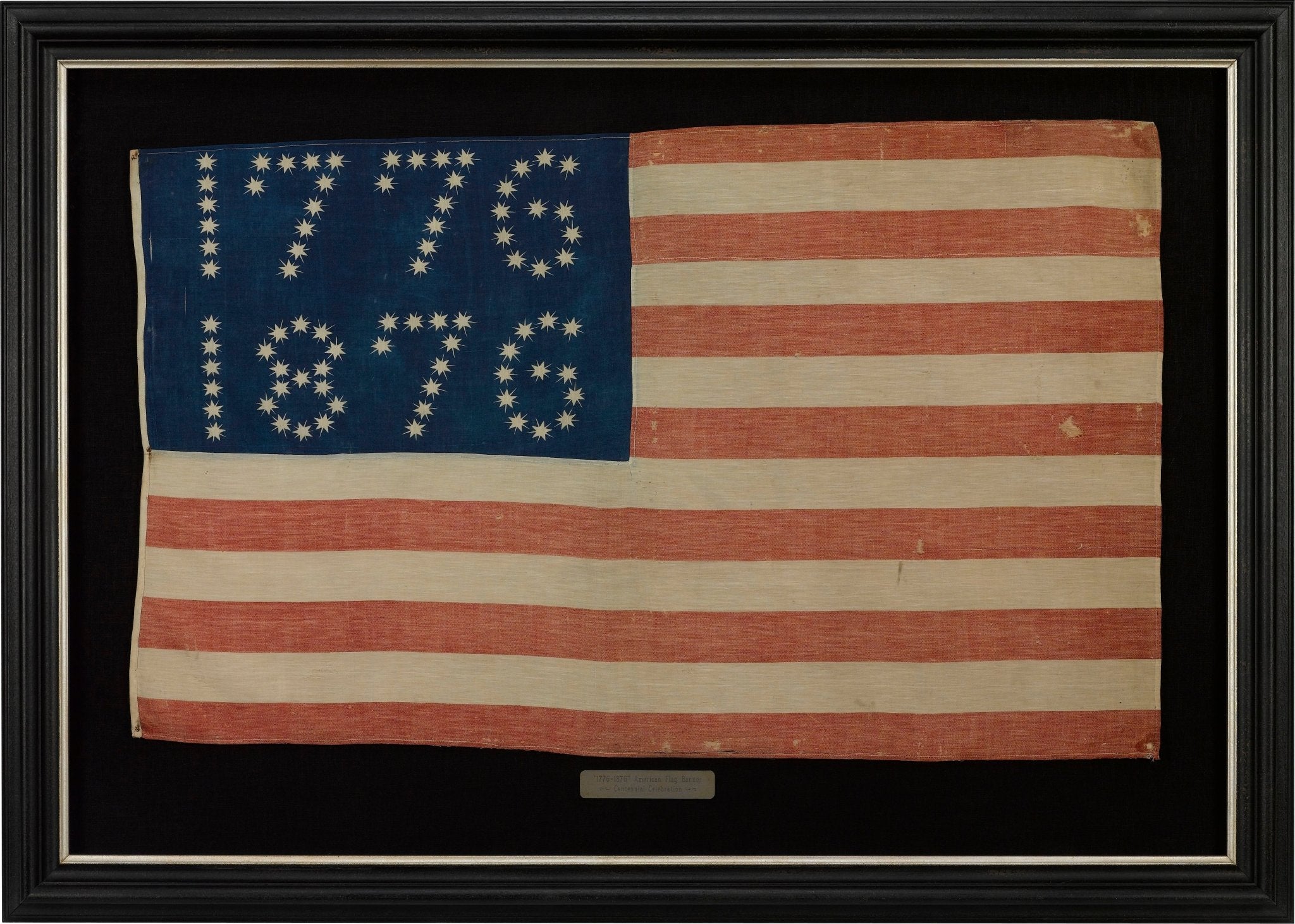 Centennial Celebration "1776 - 1876" American Flag Banner - The Great Republic