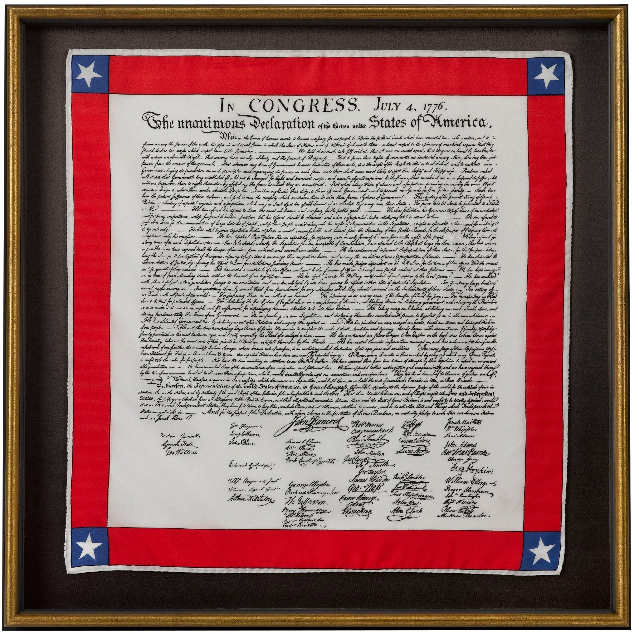 Declaration of Independence Printed Scarf - The Great Republic