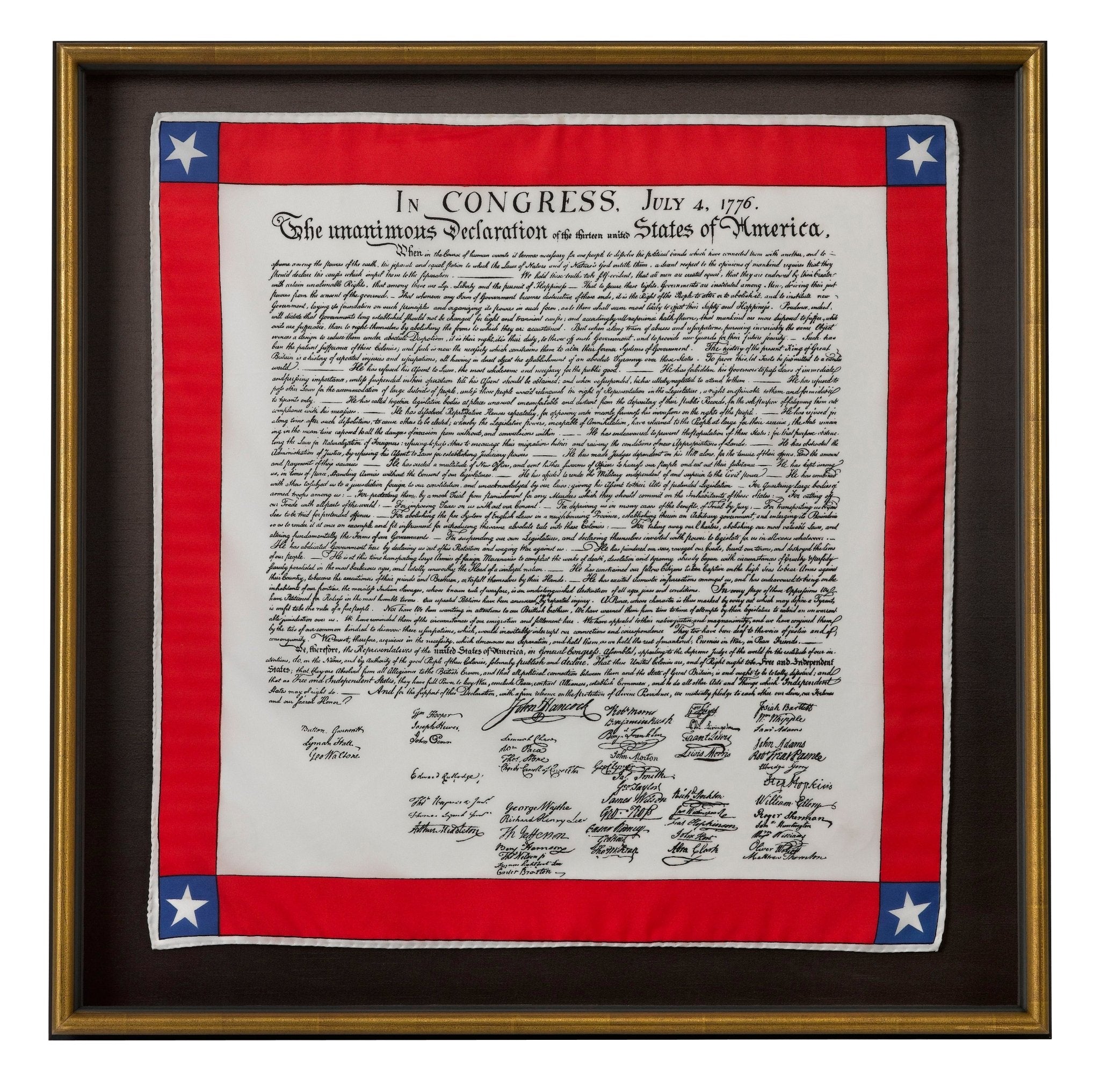 Declaration of Independence Printed Scarf - The Great Republic