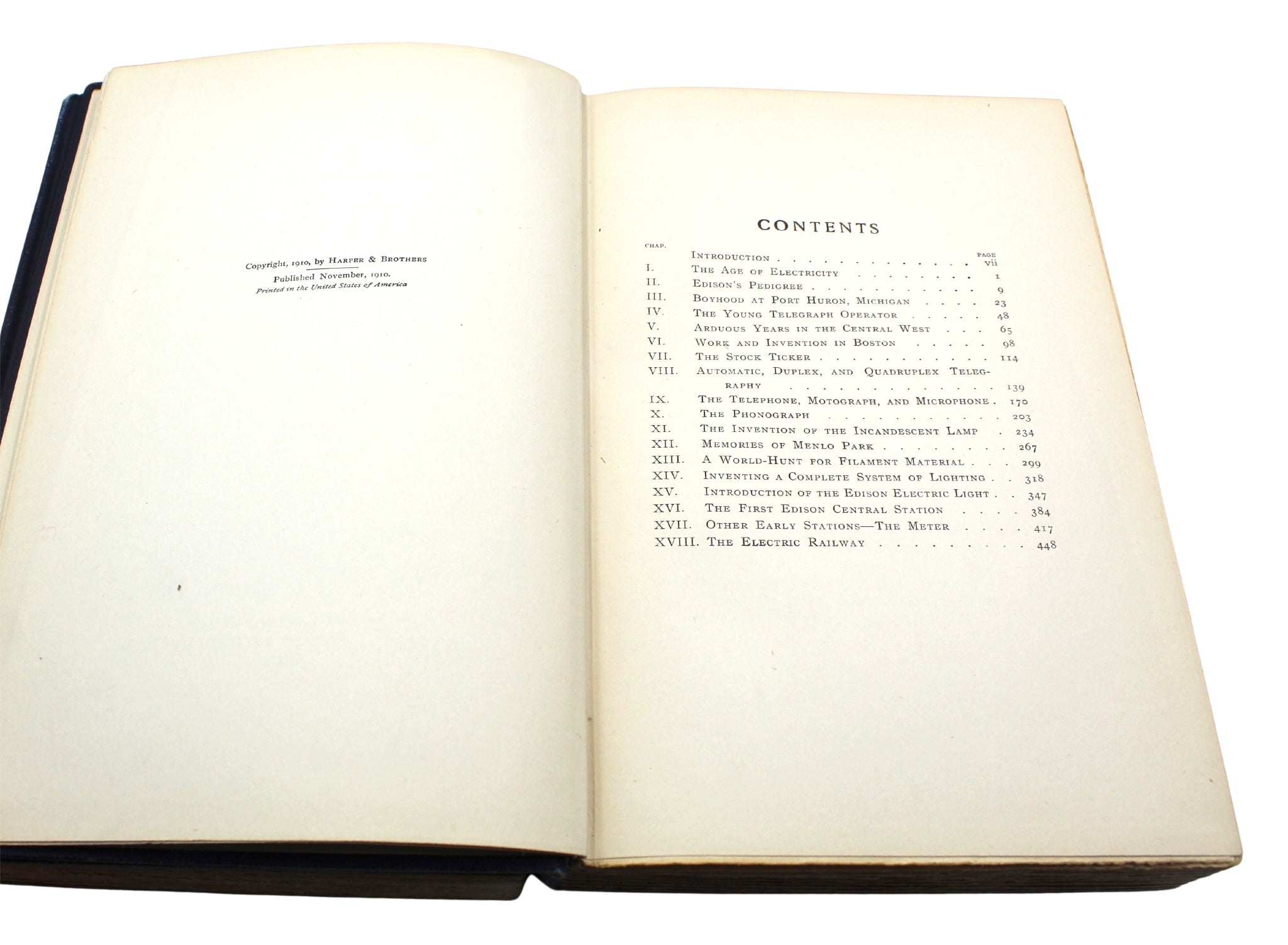 Edison: His Life and Inventions by Frank Lewis Dyer and Thomas Commerford Martin, First Edition, Two Volumes, 1910 - The Great Republic