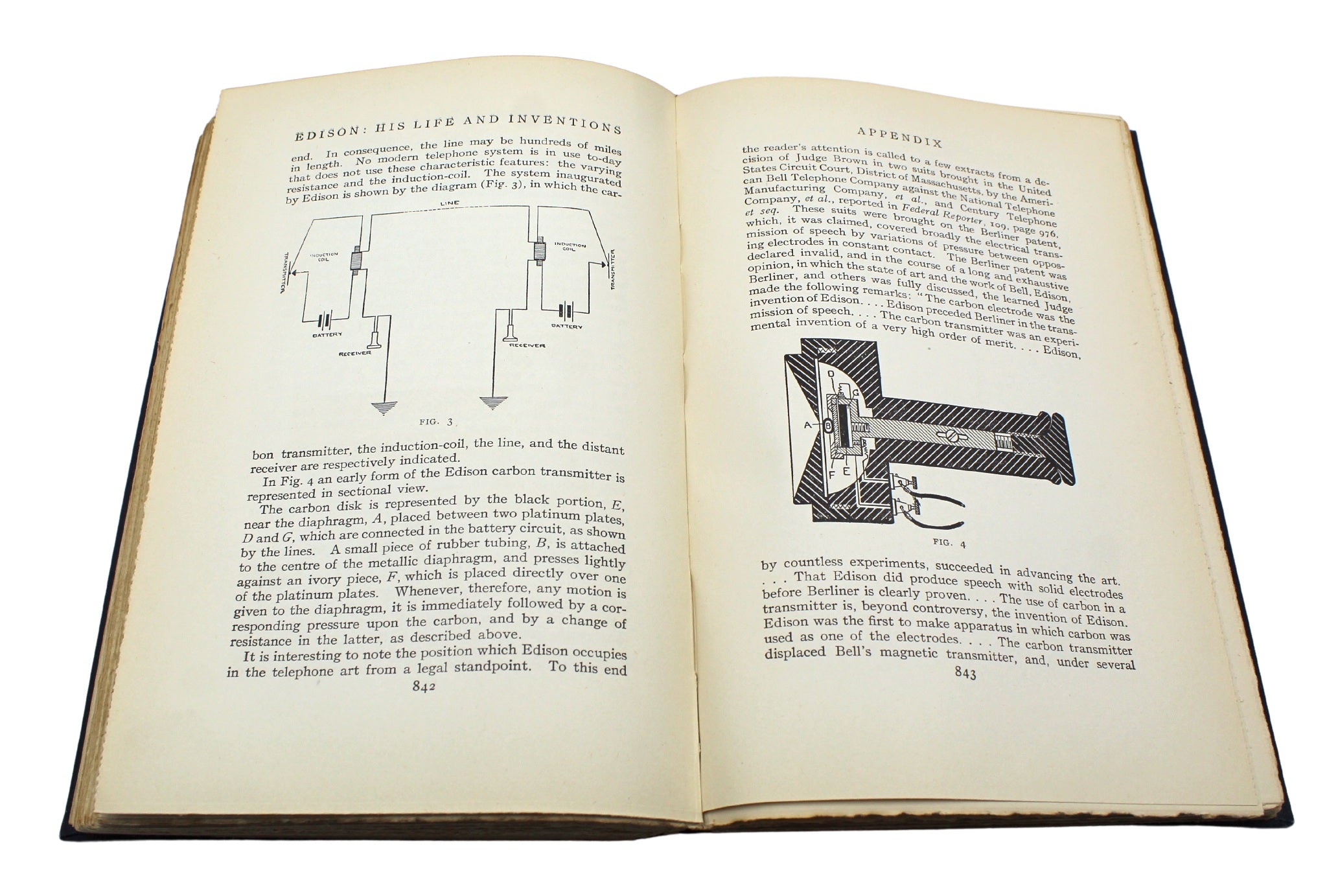 Edison: His Life and Inventions by Frank Lewis Dyer and Thomas Commerford Martin, First Edition, Two Volumes, 1910 - The Great Republic