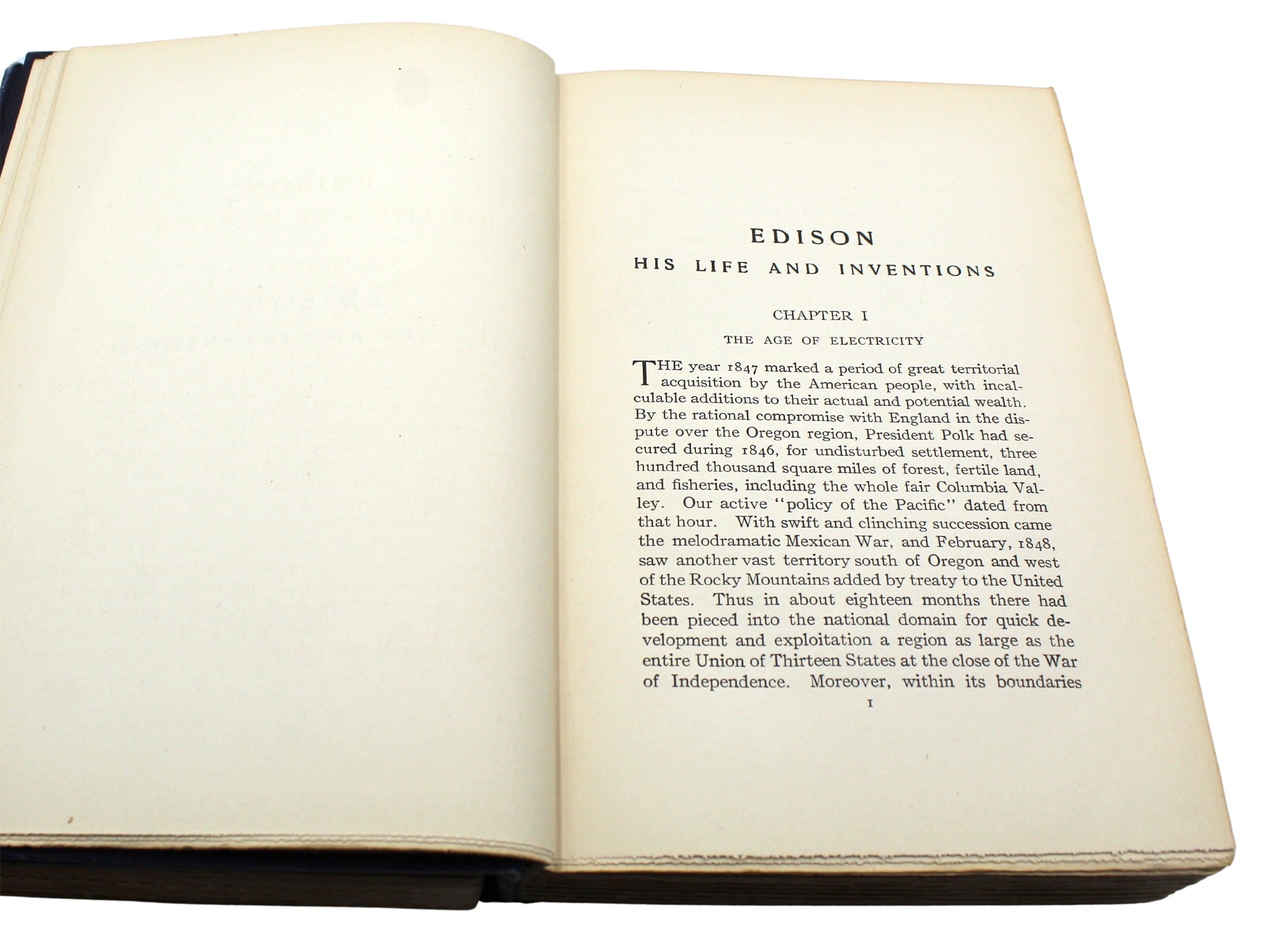 Edison: His Life and Inventions by Frank Lewis Dyer and Thomas Commerford Martin, First Edition, Two Volumes, 1910 - The Great Republic