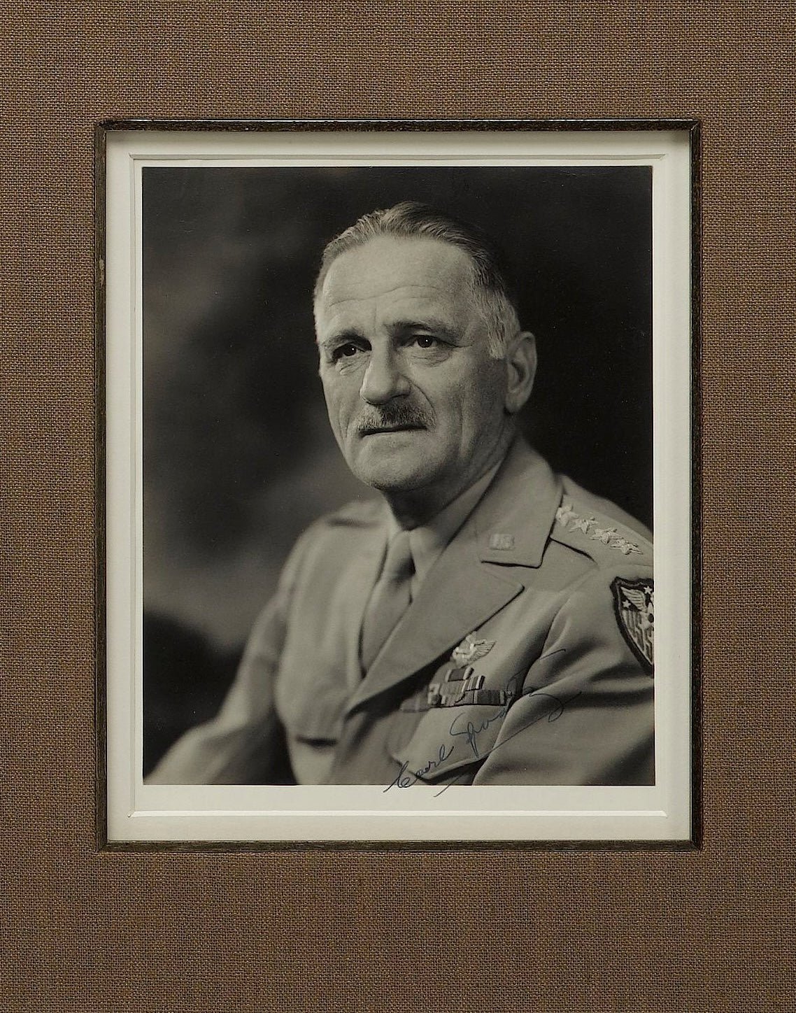 Fathers of the Air Service Collage, with Signatures of Doolittle, Spaatz, Arnold, and Mitchell - The Great Republic