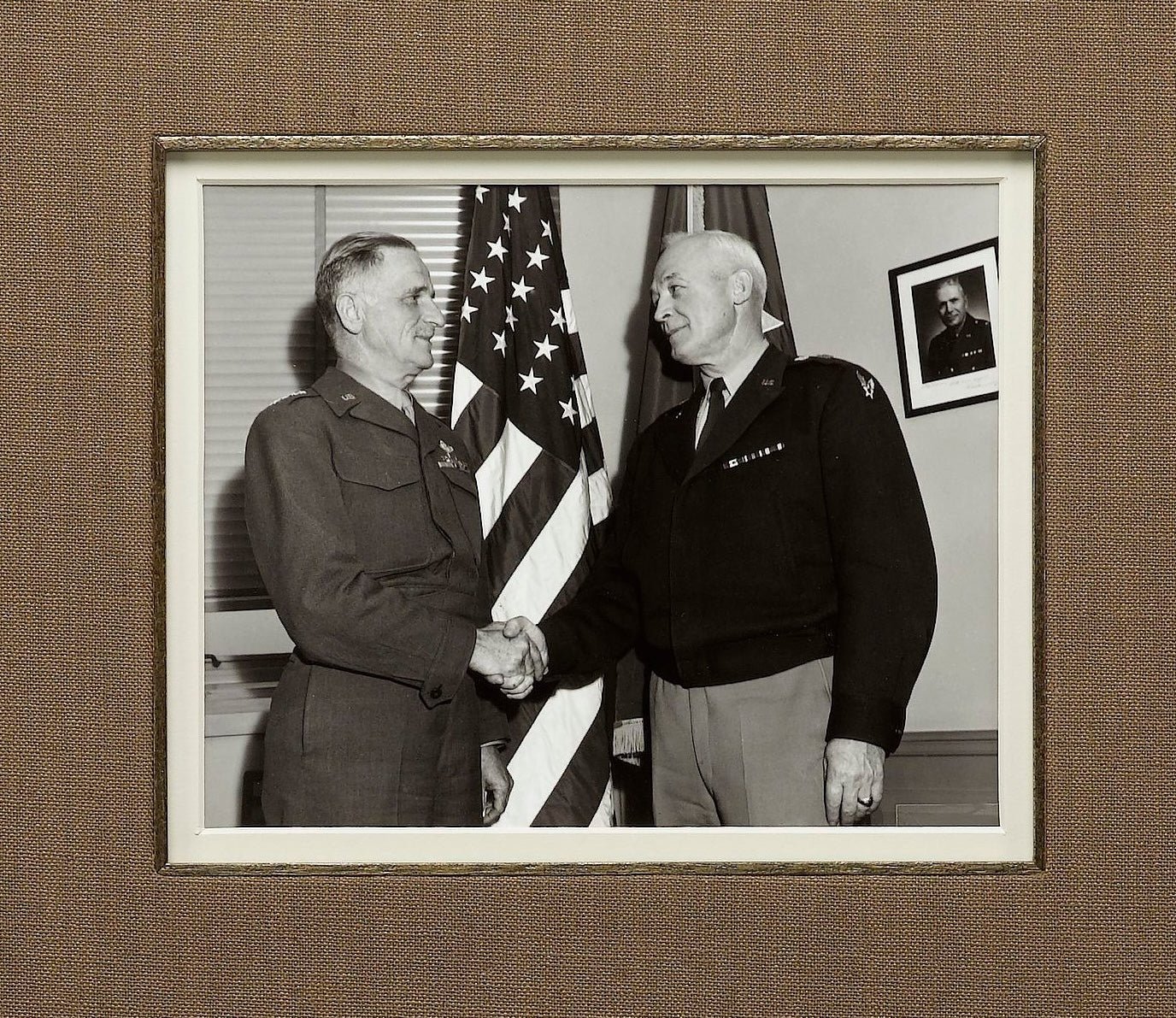 Fathers of the Air Service Collage, with Signatures of Doolittle, Spaatz, Arnold, and Mitchell - The Great Republic