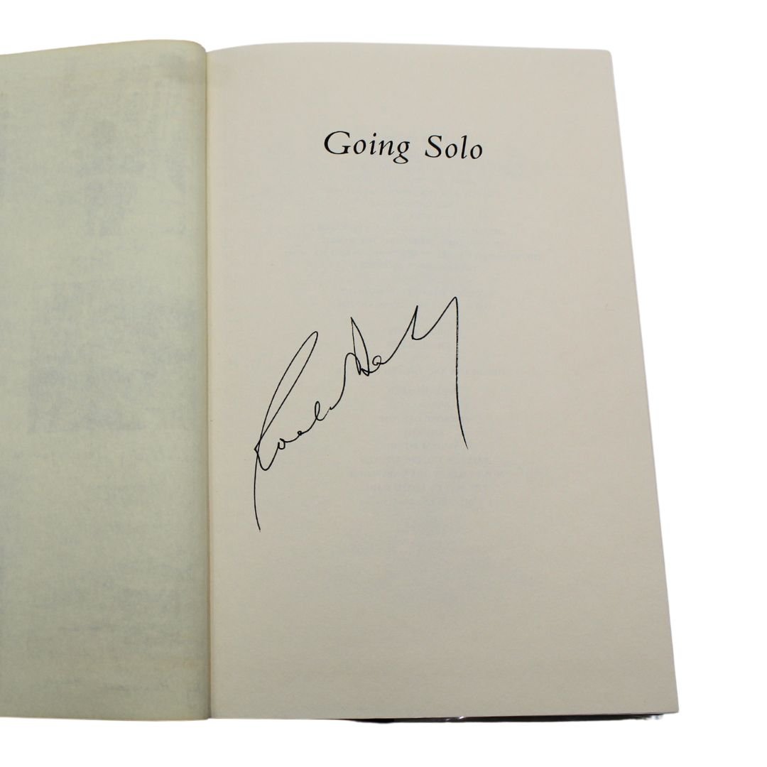 Going Solo, Signed by Roald Dahl, First Edition in Original Dust Jacket, 1986 - The Great Republic