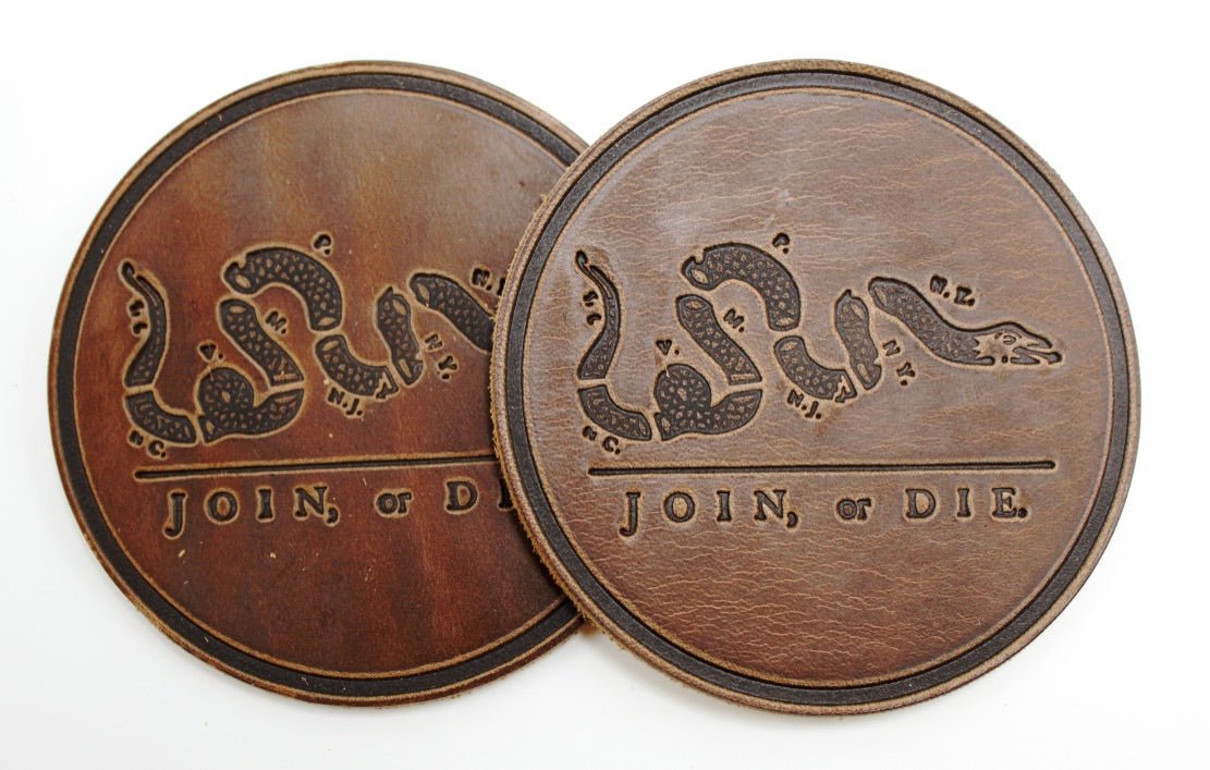 Handcrafted Leather Coasters - The Great Republic