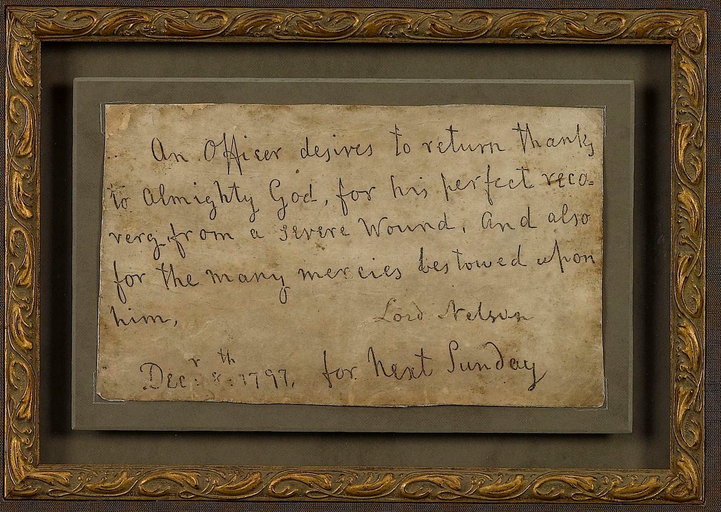 Horatio Nelson Signed Letter and Portrait, 1797 - The Great Republic