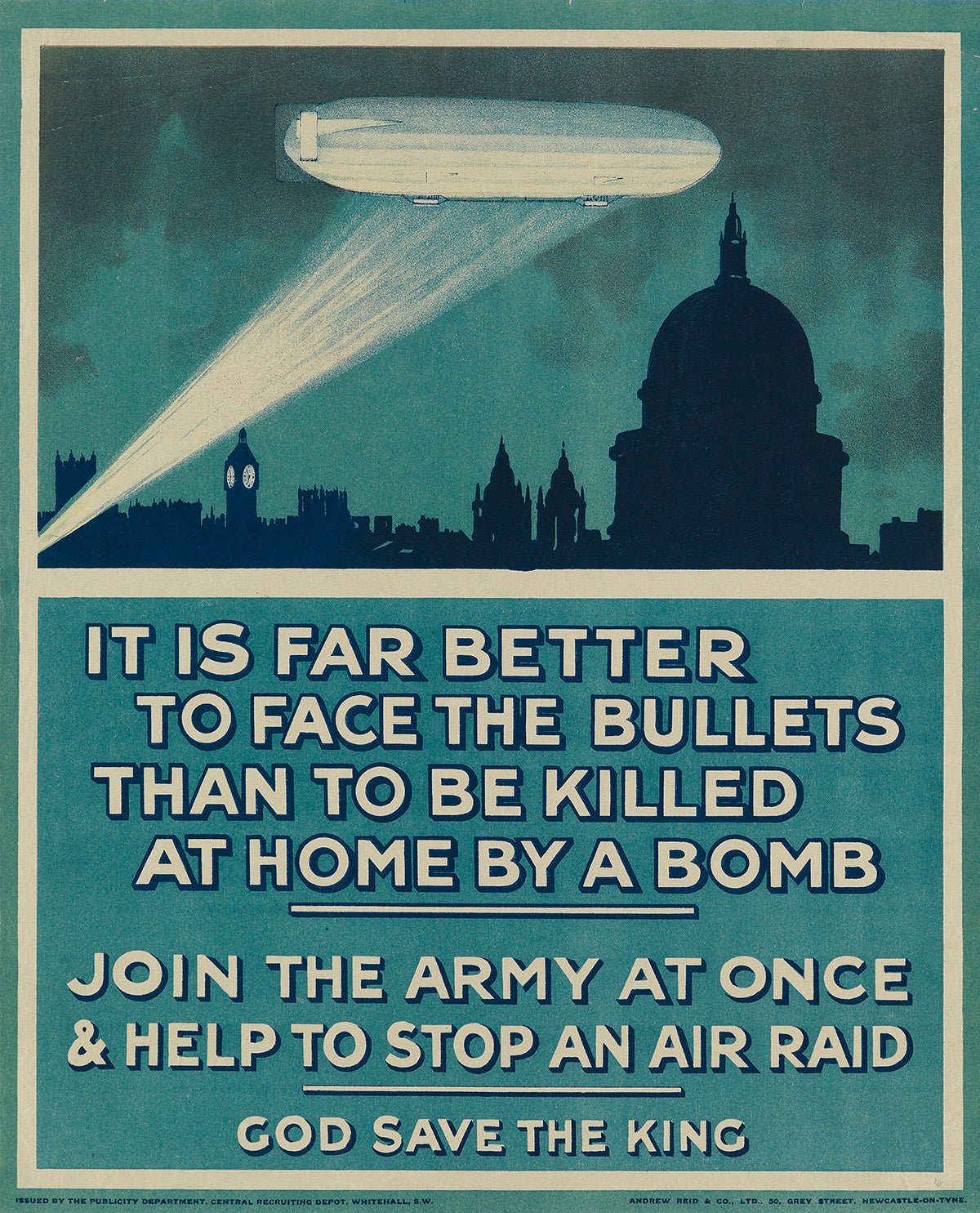 Join the Army at Once & Help to Stop an Air Raid