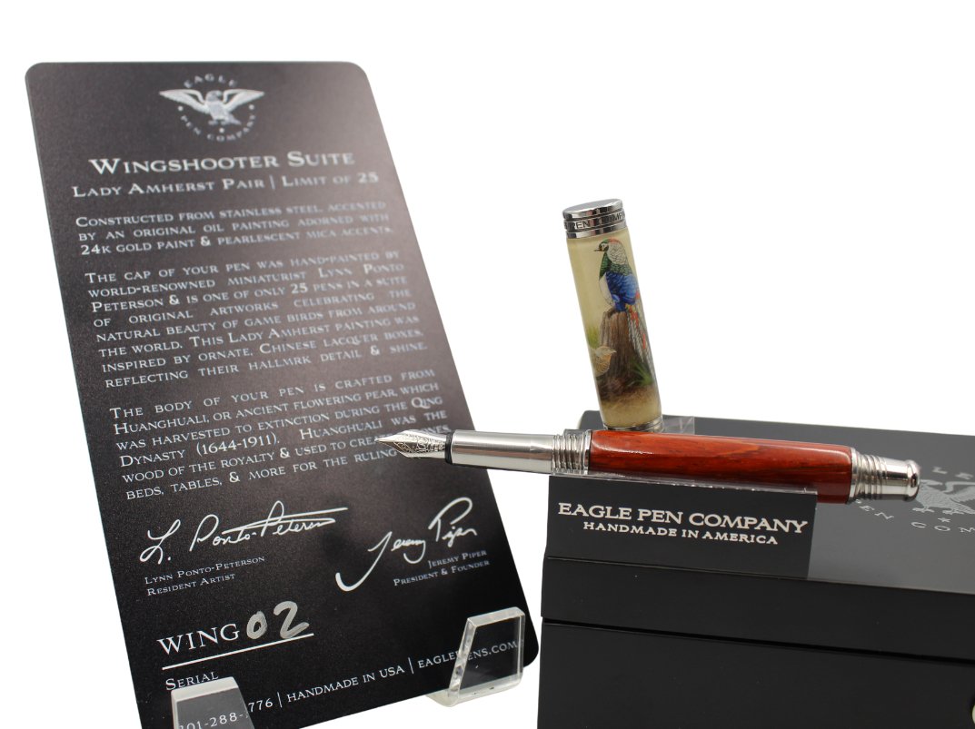 Lady Amherst Pheasant Wingshooter Limited Edition Fountain Pen - The Great Republic