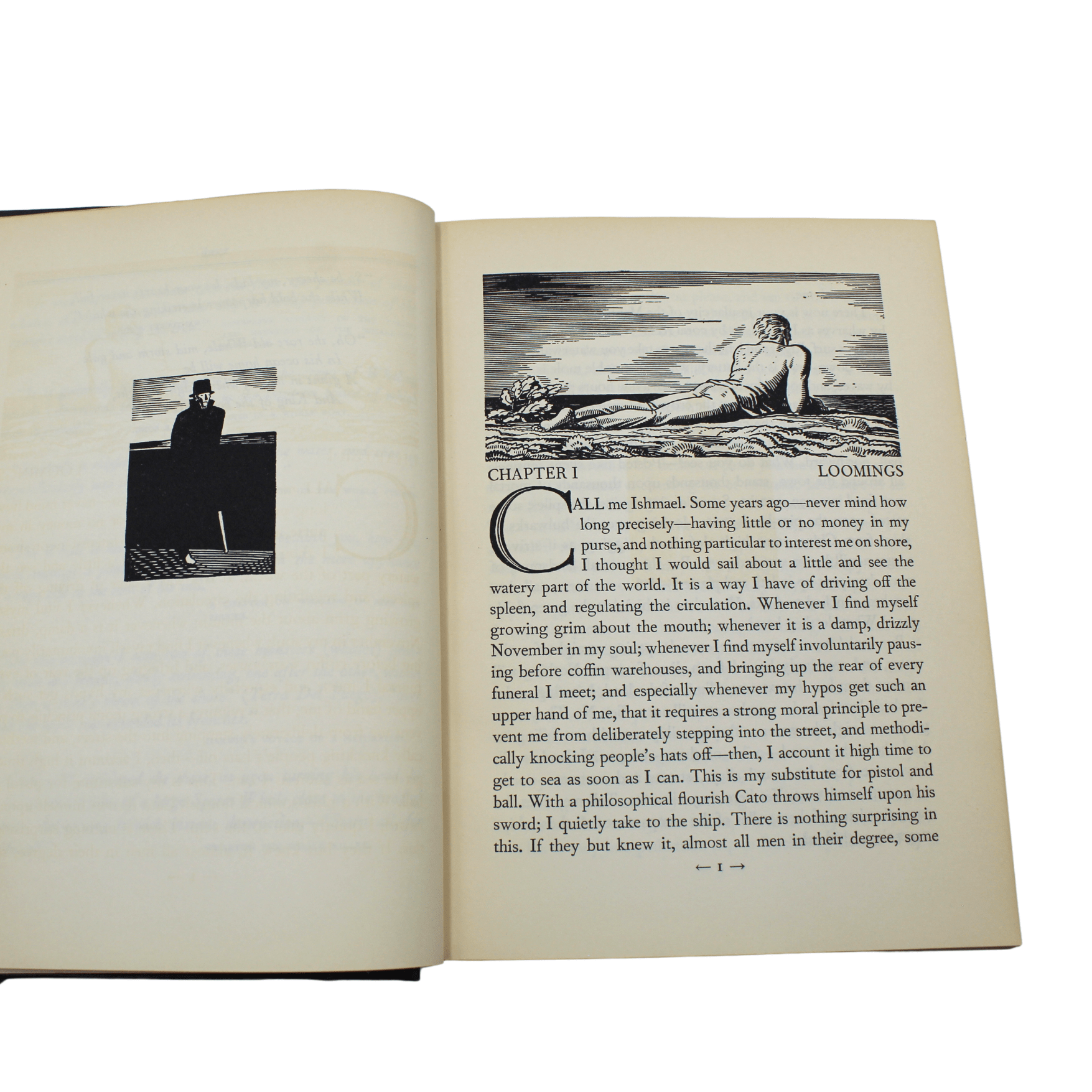 Moby Dick; Or, the Whale, by Herman Melville, Illustrated by Rockwell Kent, First Trade Edition Thus, 1930 - The Great Republic