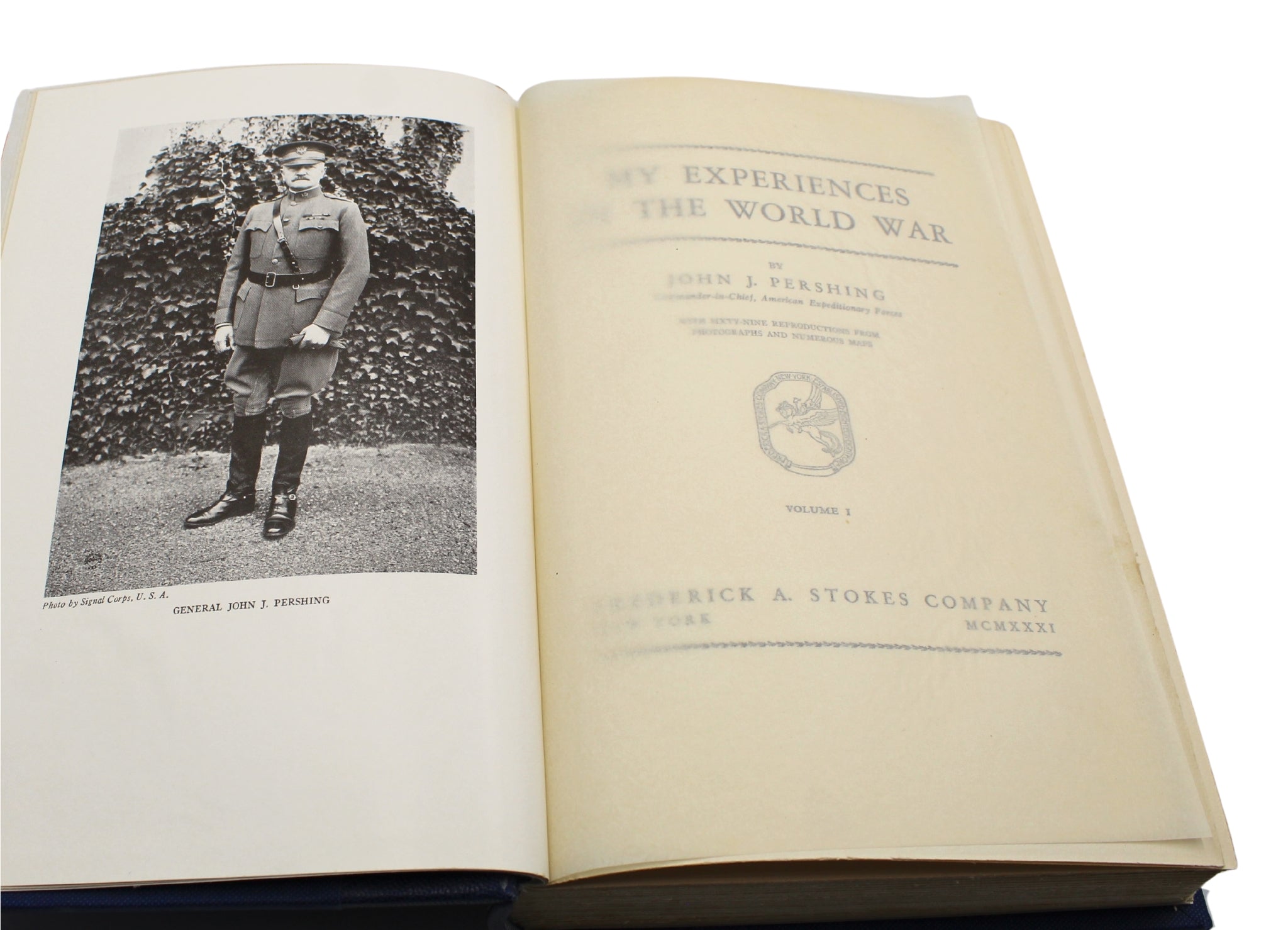 My Experiences in the World War, by John J. Pershing, First Edition, Two - Volume Set, in Original Dust Jackets, 1931 - The Great Republic