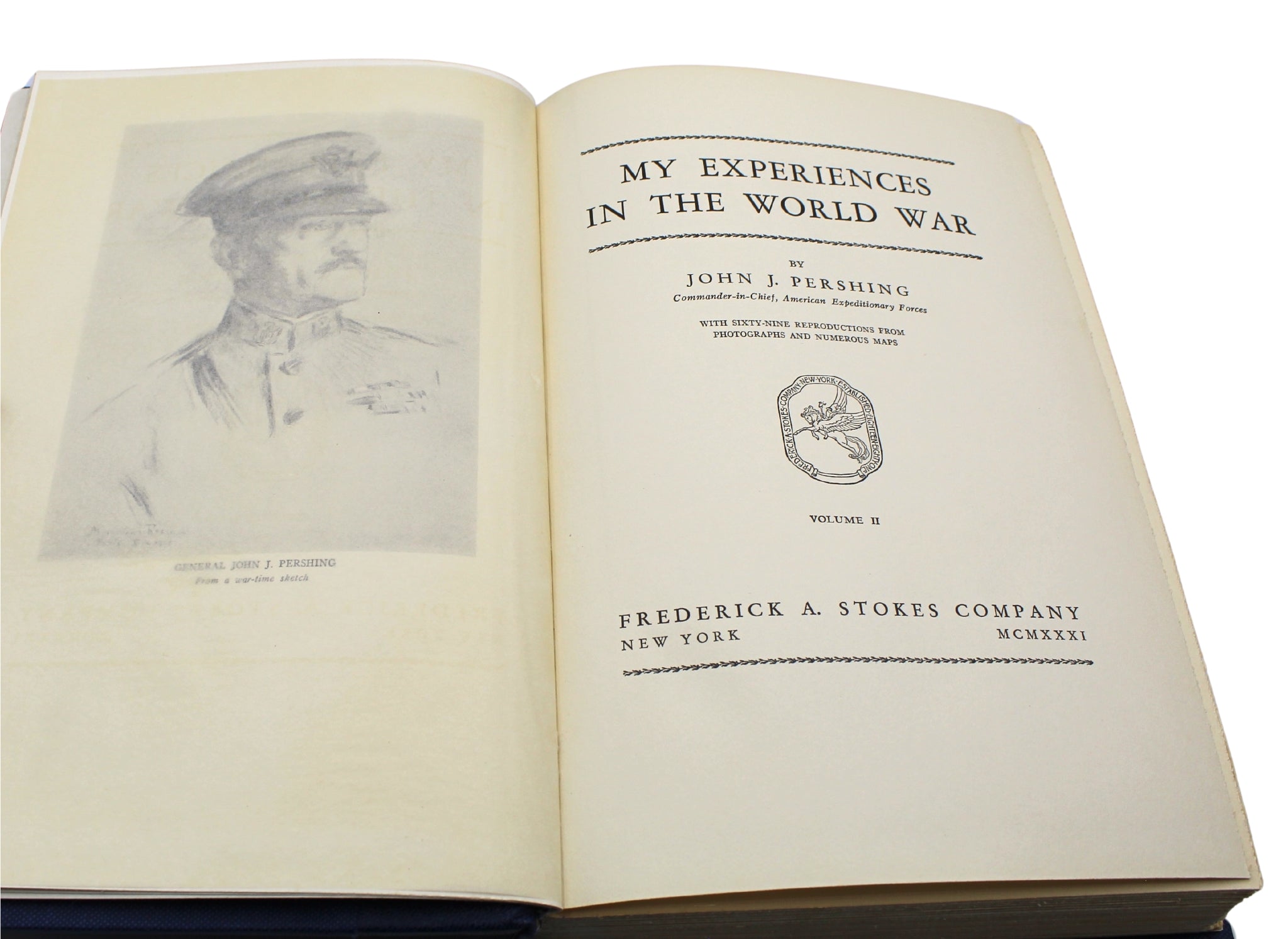 My Experiences in the World War, by John J. Pershing, First Edition, Two - Volume Set, in Original Dust Jackets, 1931 - The Great Republic