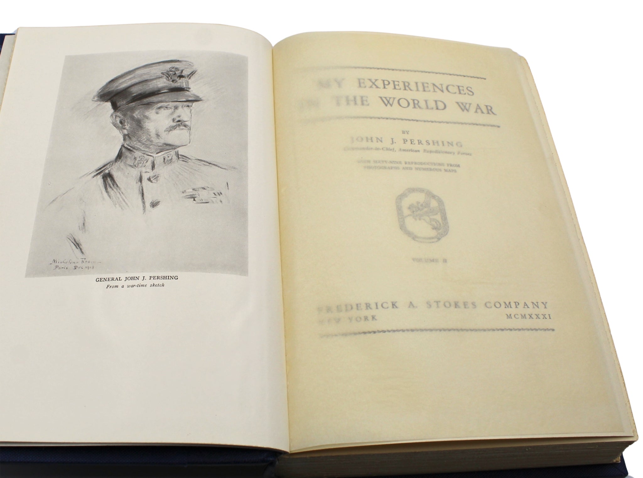 My Experiences in the World War, by John J. Pershing, First Edition, Two - Volume Set, in Original Dust Jackets, 1931 - The Great Republic