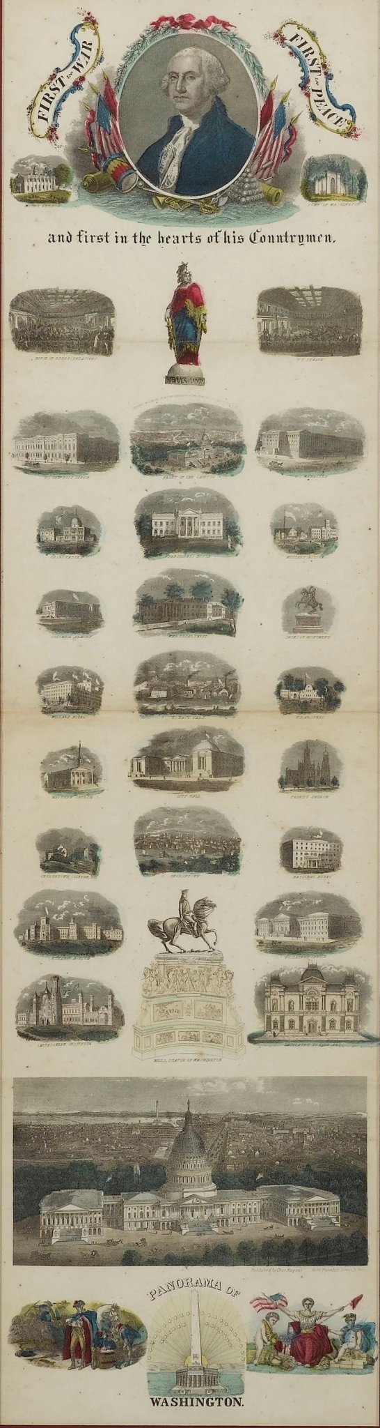 "Panorama of Washington" by Charles Magnus, circa 1865 - The Great Republic