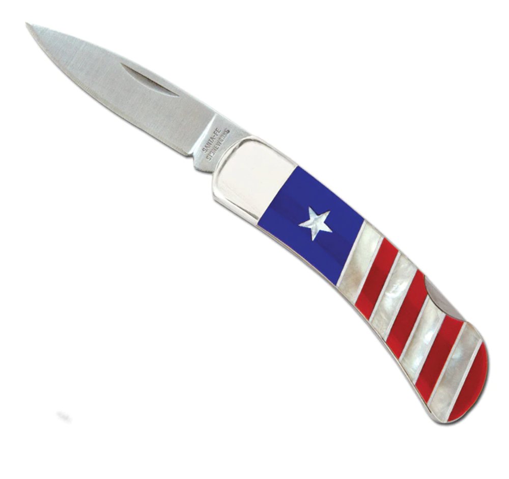 Patriotic Collection 3" Double Sided Steel Lockback Pocket Knife - The Great Republic