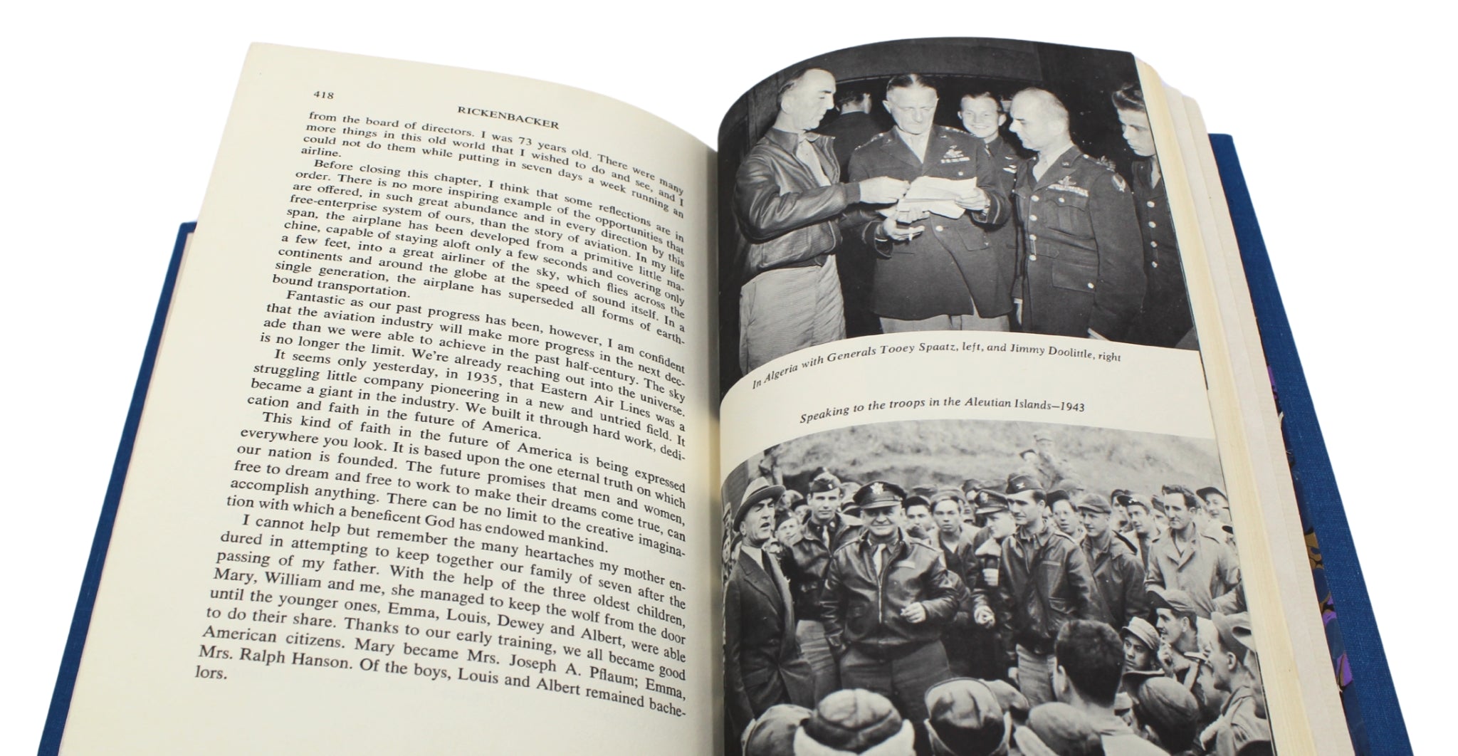 Rickenbacker: An Autobiography, Signed by Eddie Rickenbacker, First Edition, Fifth Printing, in Original Dust Jacket, 1967 - The Great Republic