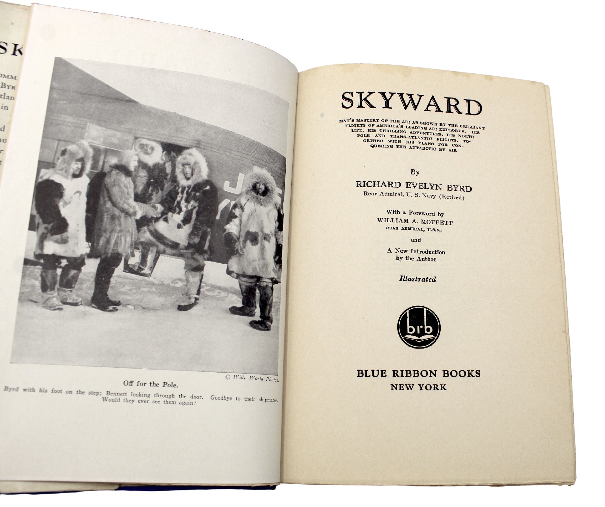 Skyward by Richard E. Byrd, First Edition, Eleventh Printing, 1931 - The Great Republic