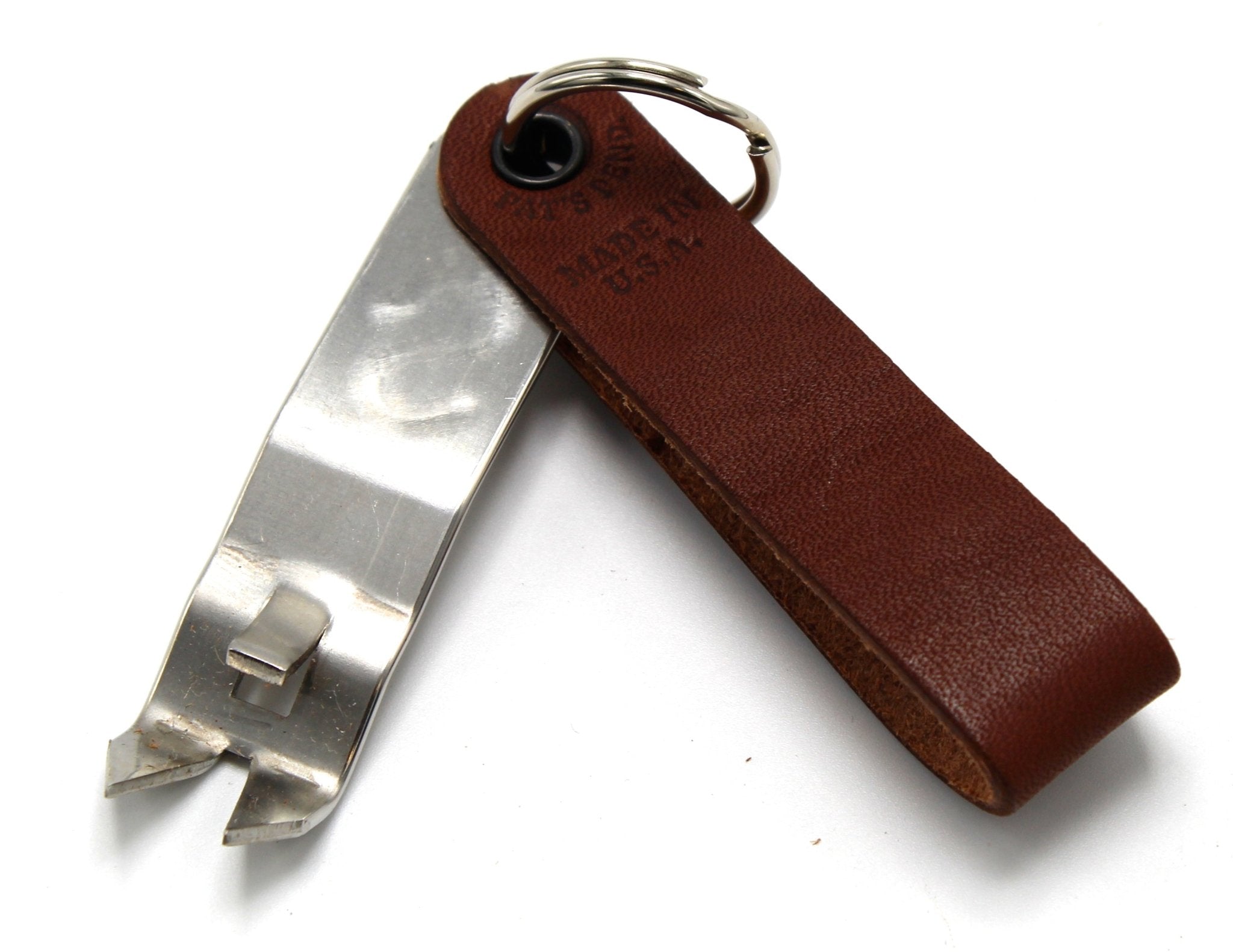 "Snakebite" Keychain Leather Bottle Opener - The Great Republic